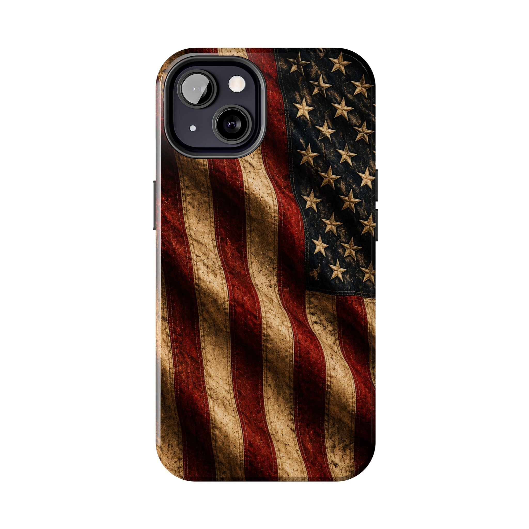 Distressed American Flag Tough Phone Case | Patriotic iPhone Cover