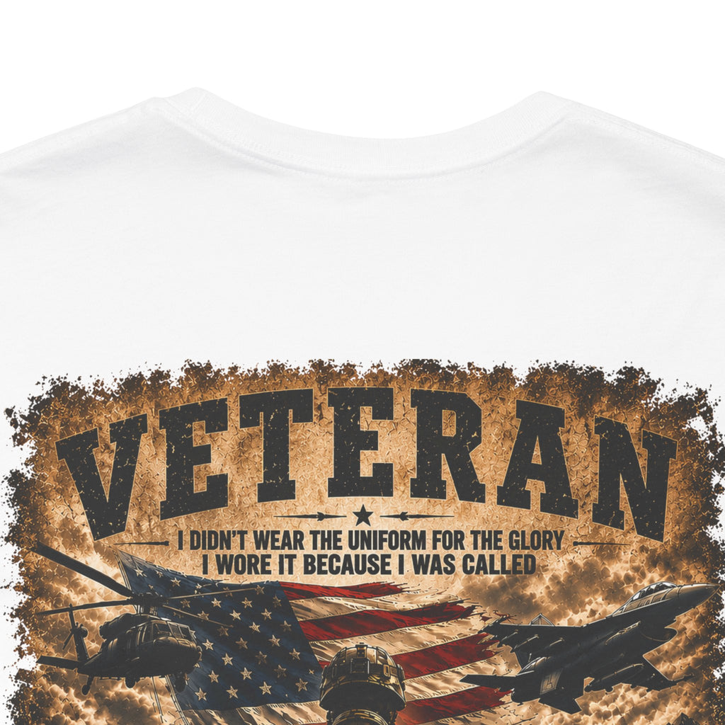 Veteran Dog Tags T-Shirt — 'I Am A Veteran' Patriotic Military Tribute Tee