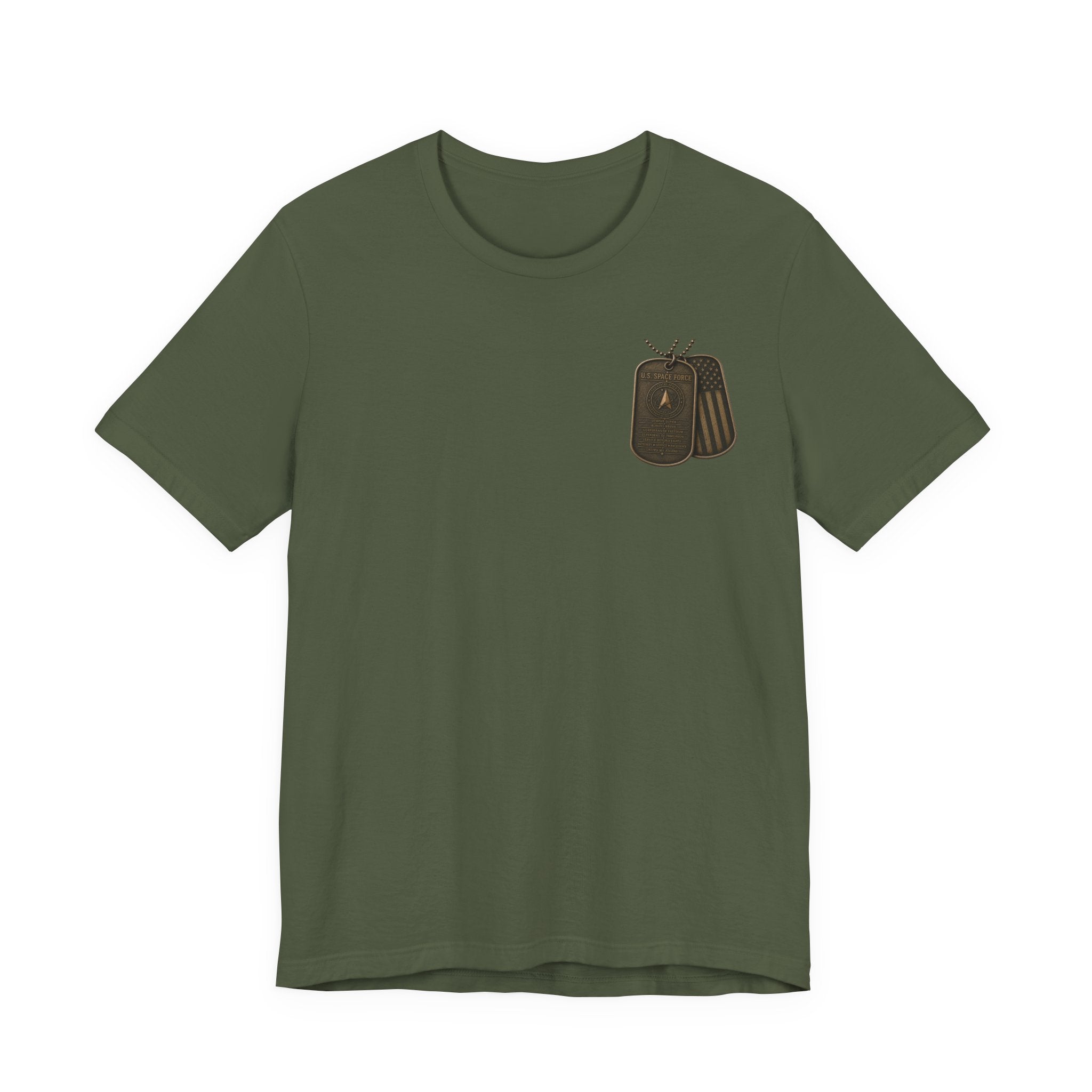 Space Force Graphic Tee — Military Dog Tags T-Shirt