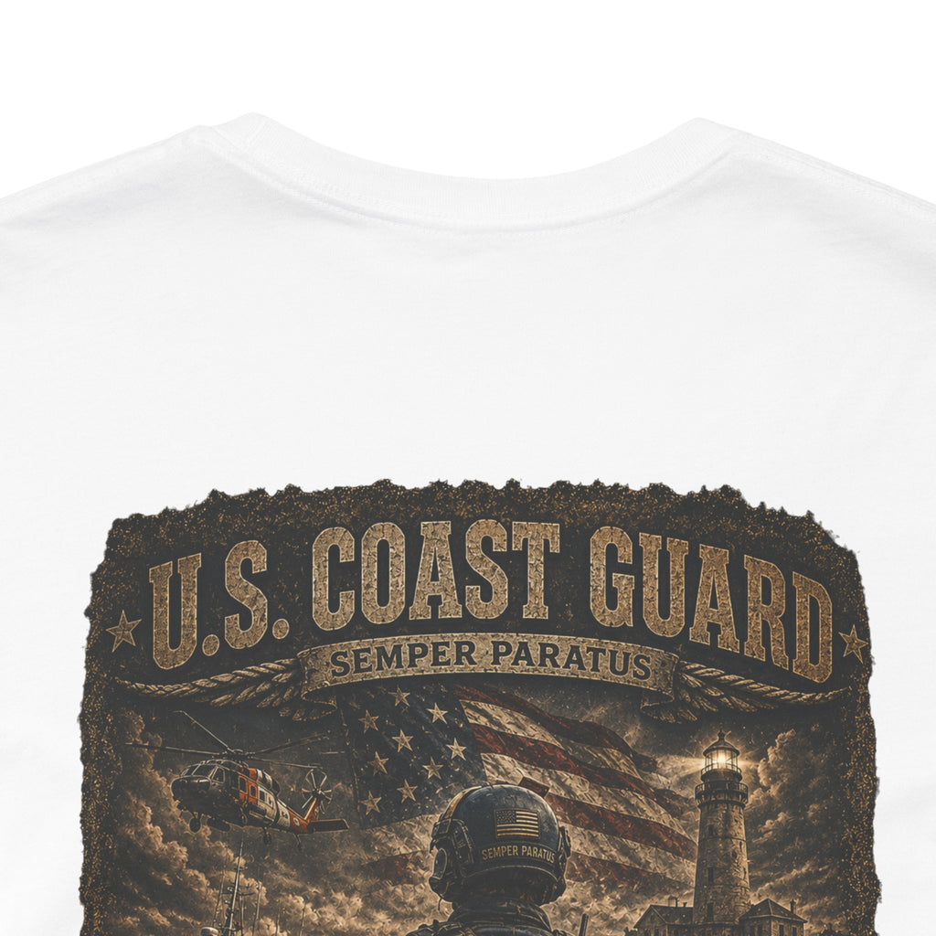 U.S. Coast Guard Veteran Tee | Dog Tags Graphic T-Shirt