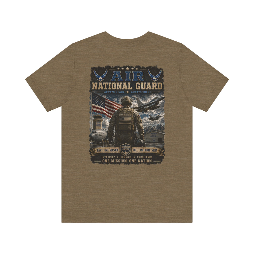 Air National Guard Graphic Tee — Military Dog Tags Veteran Tribute T-Shirt