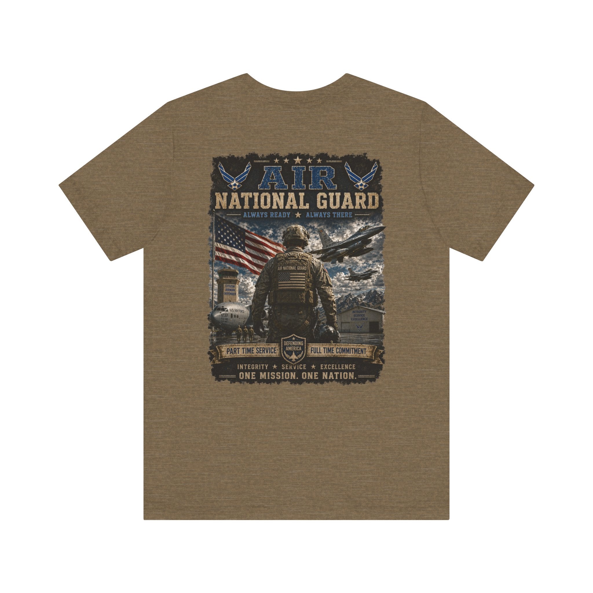 Air National Guard Graphic Tee — Military Dog Tags Veteran Tribute T-Shirt