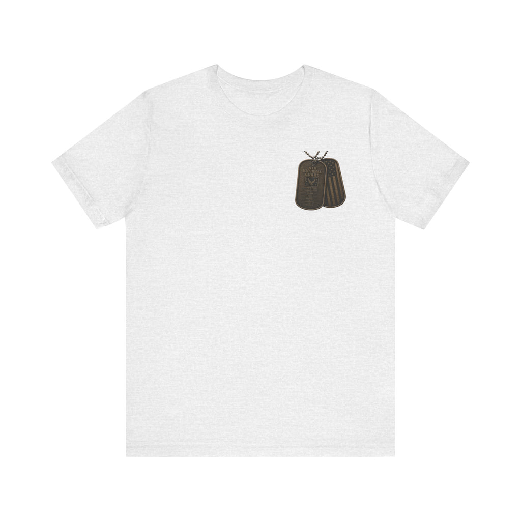 Air National Guard Graphic Tee — Military Dog Tags Veteran Tribute T-Shirt