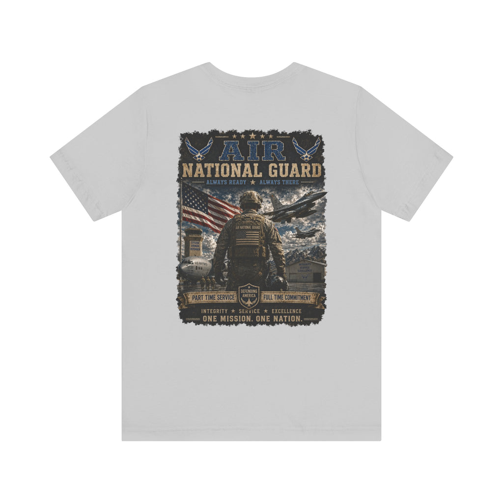 Air National Guard Graphic Tee — Military Dog Tags Veteran Tribute T-Shirt