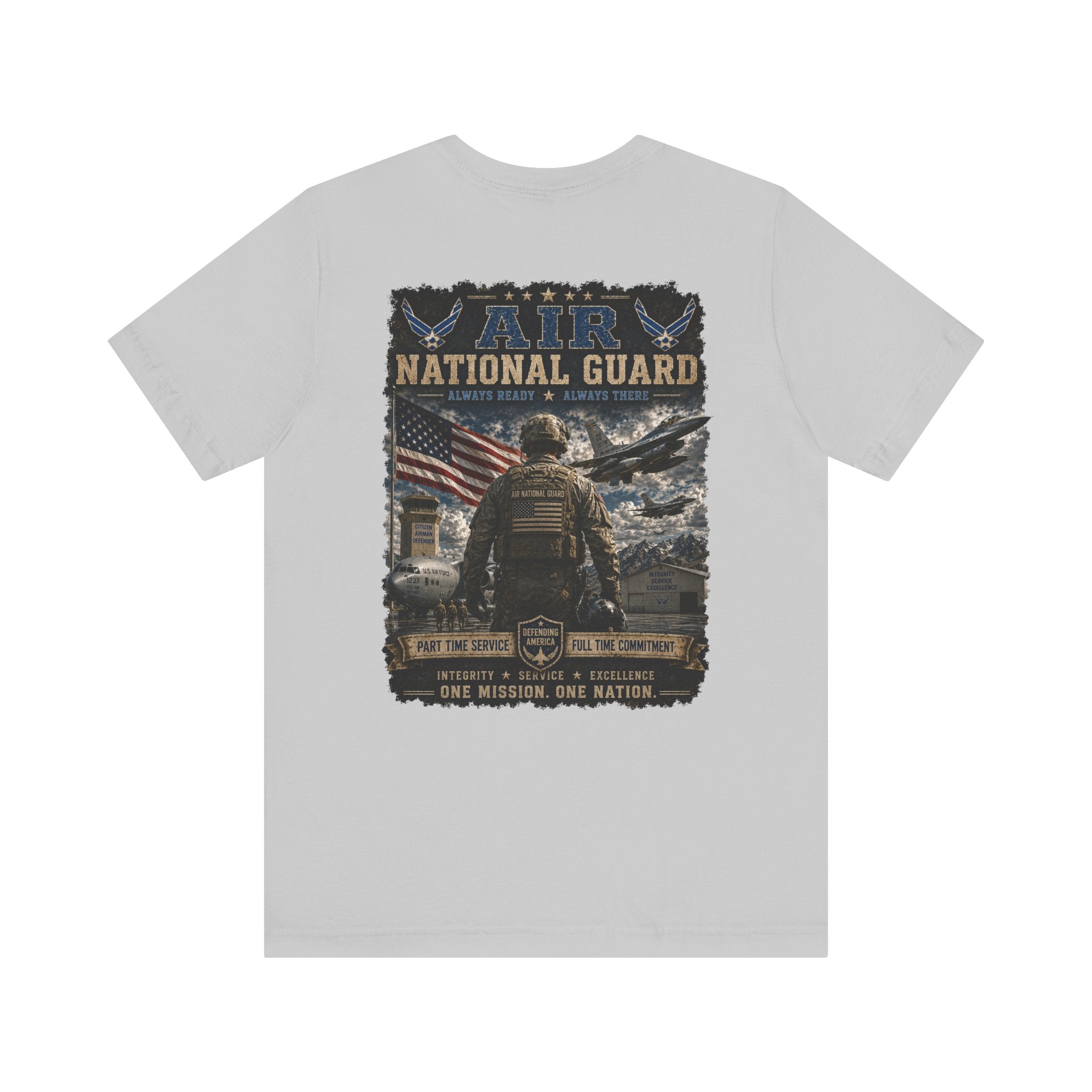 Air National Guard Graphic Tee — Military Dog Tags Veteran Tribute T-Shirt