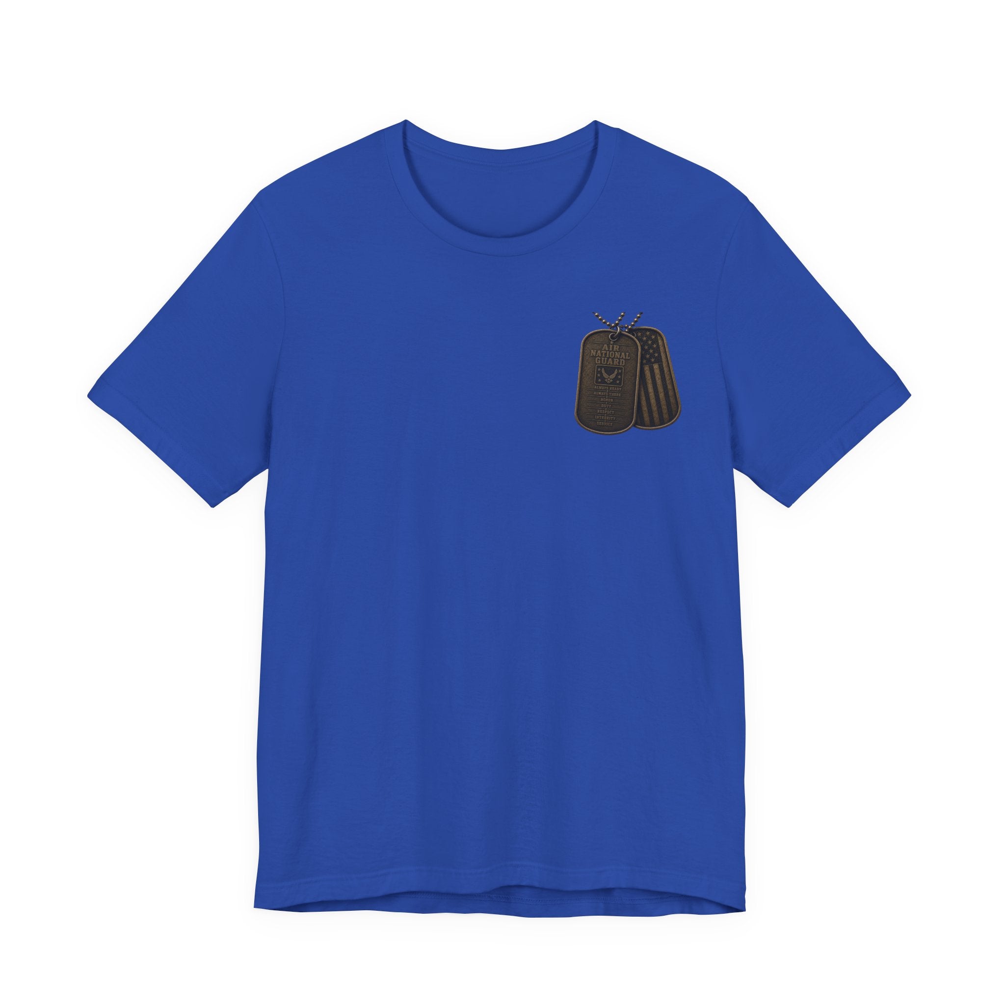 Air National Guard Graphic Tee — Military Dog Tags Veteran Tribute T-Shirt