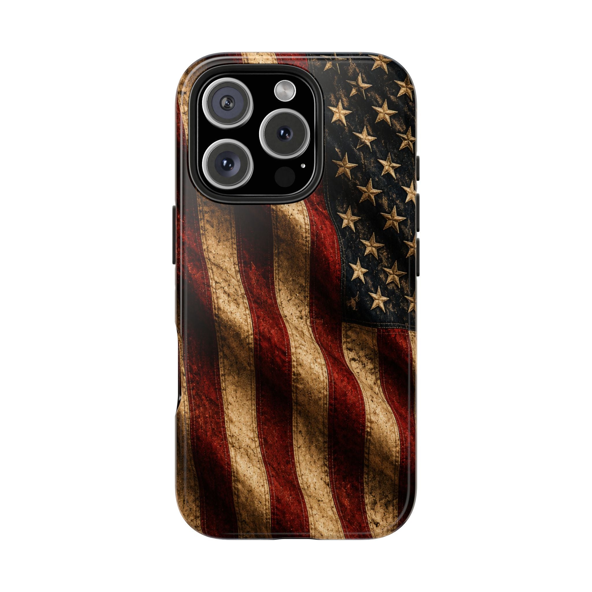 Distressed American Flag Tough Phone Case | Patriotic iPhone Cover