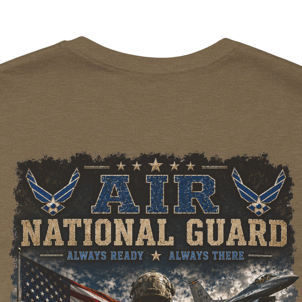 Air National Guard Graphic Tee — Military Dog Tags Veteran Tribute T-Shirt