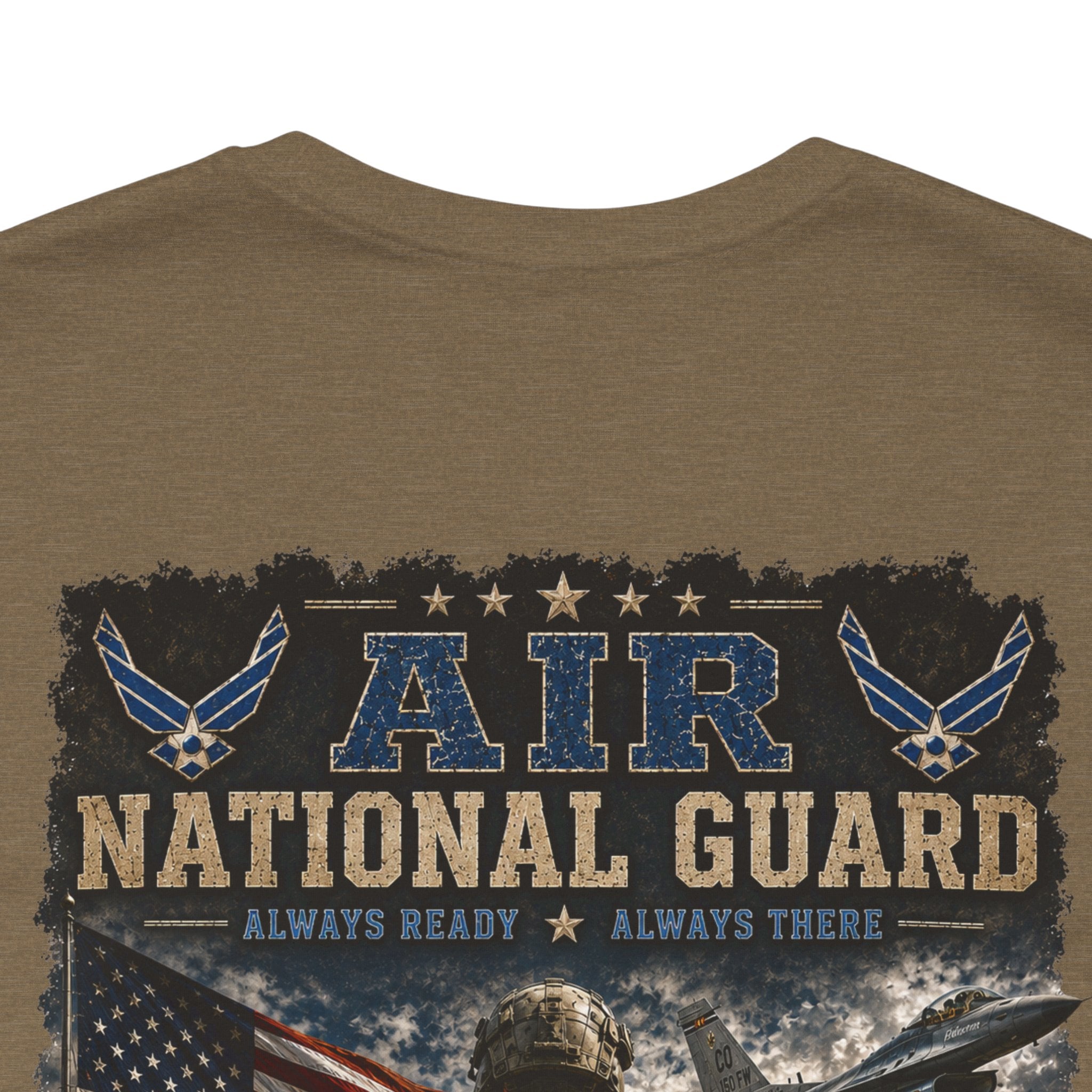 Air National Guard Graphic Tee — Military Dog Tags Veteran Tribute T-Shirt