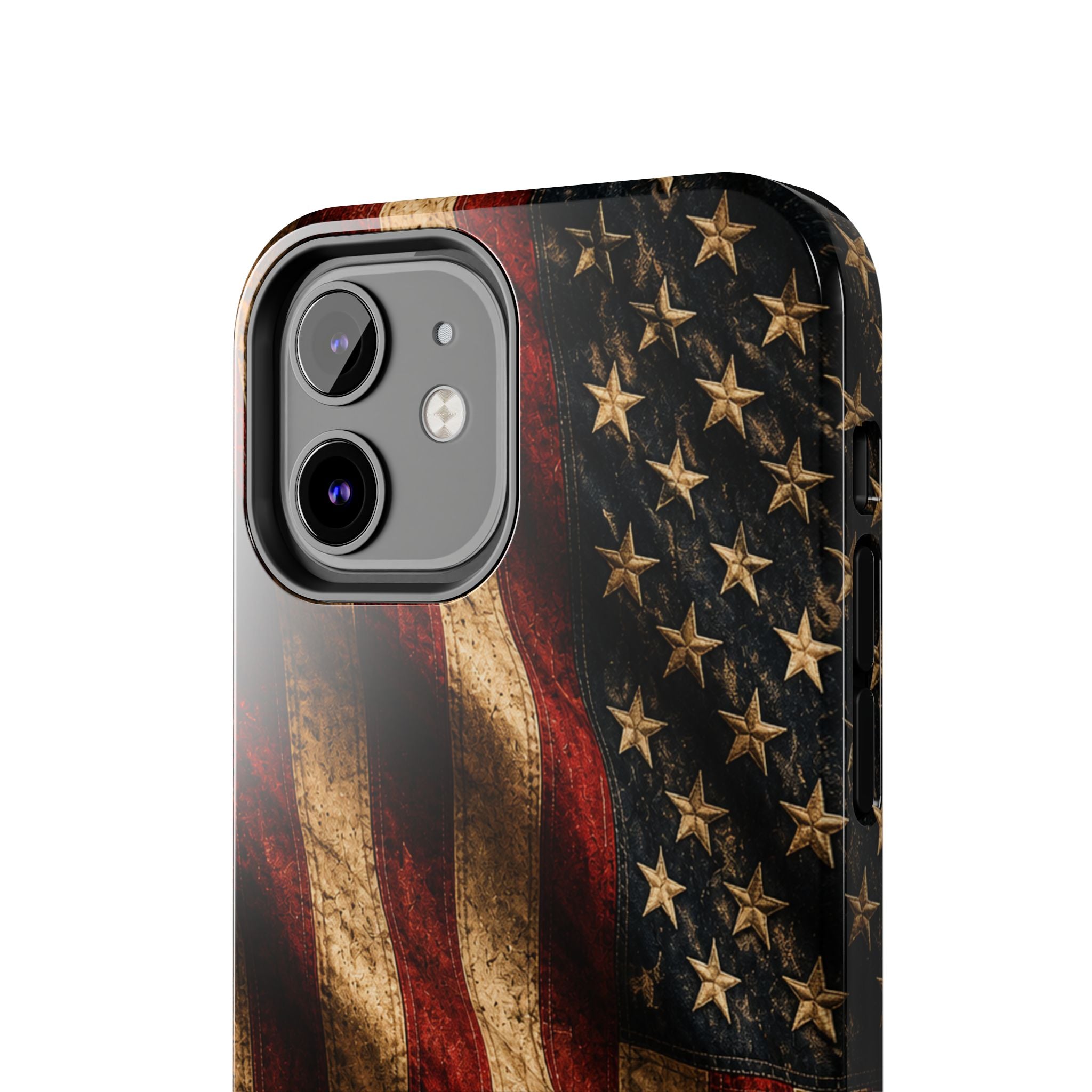 Distressed American Flag Tough Phone Case | Patriotic iPhone Cover