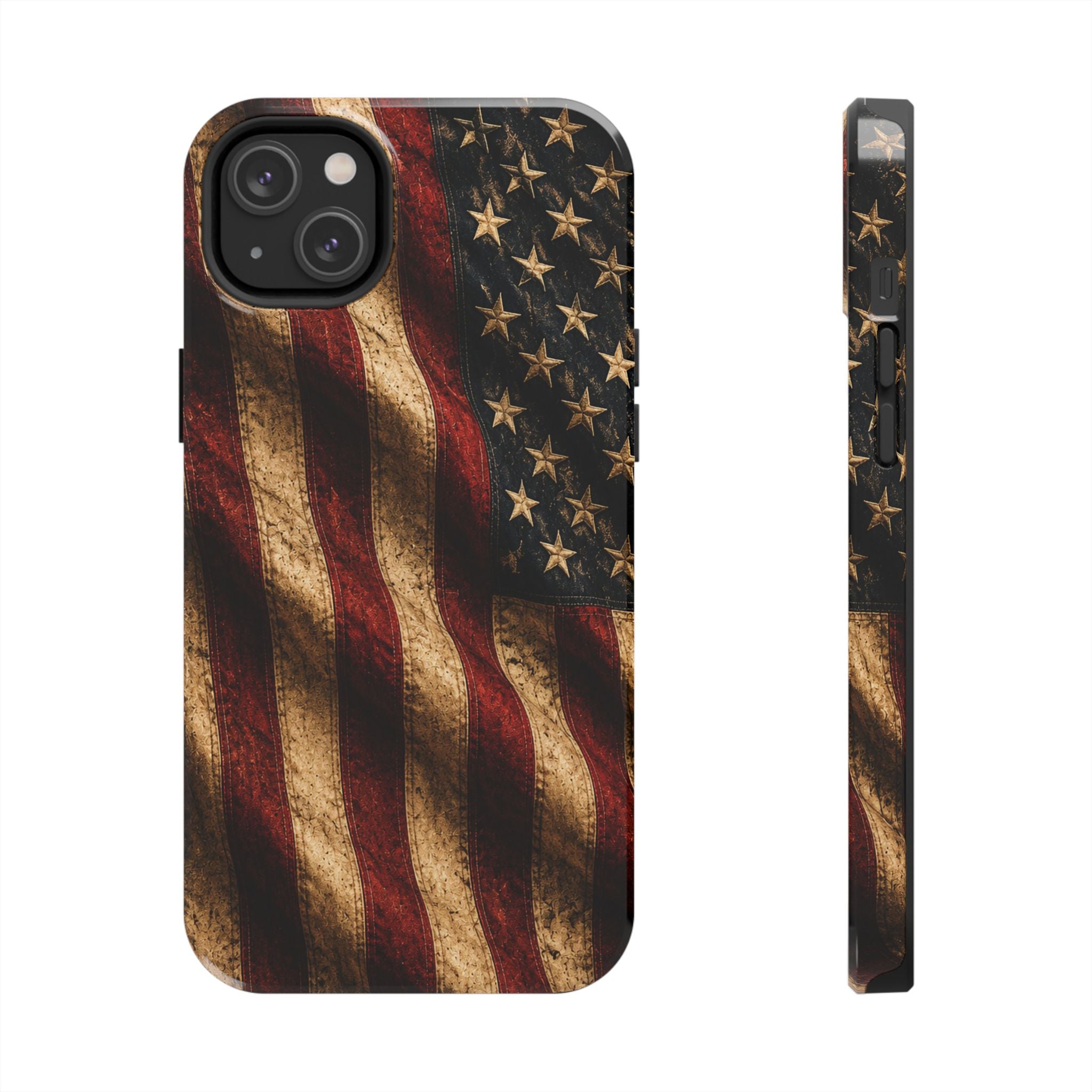 Distressed American Flag Tough Phone Case | Patriotic iPhone Cover