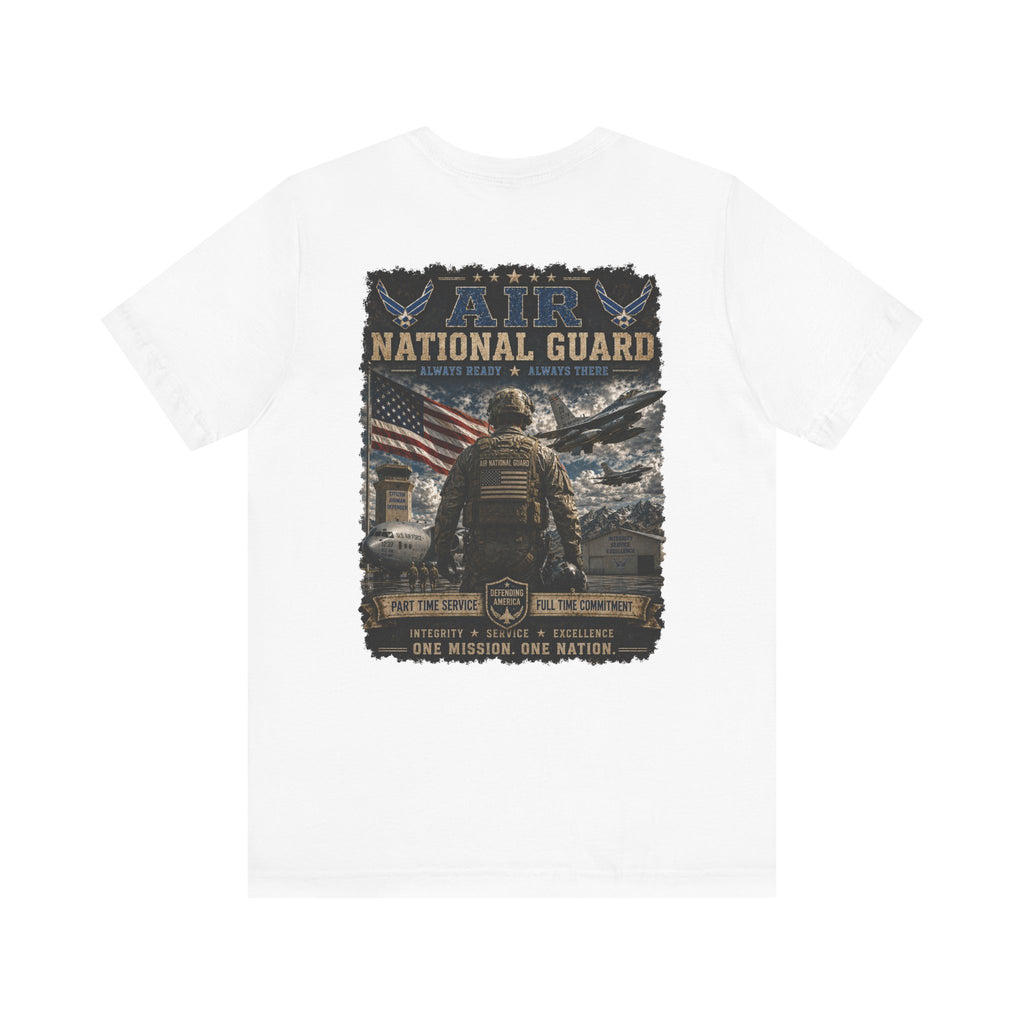 Air National Guard Graphic Tee — Military Dog Tags Veteran Tribute T-Shirt