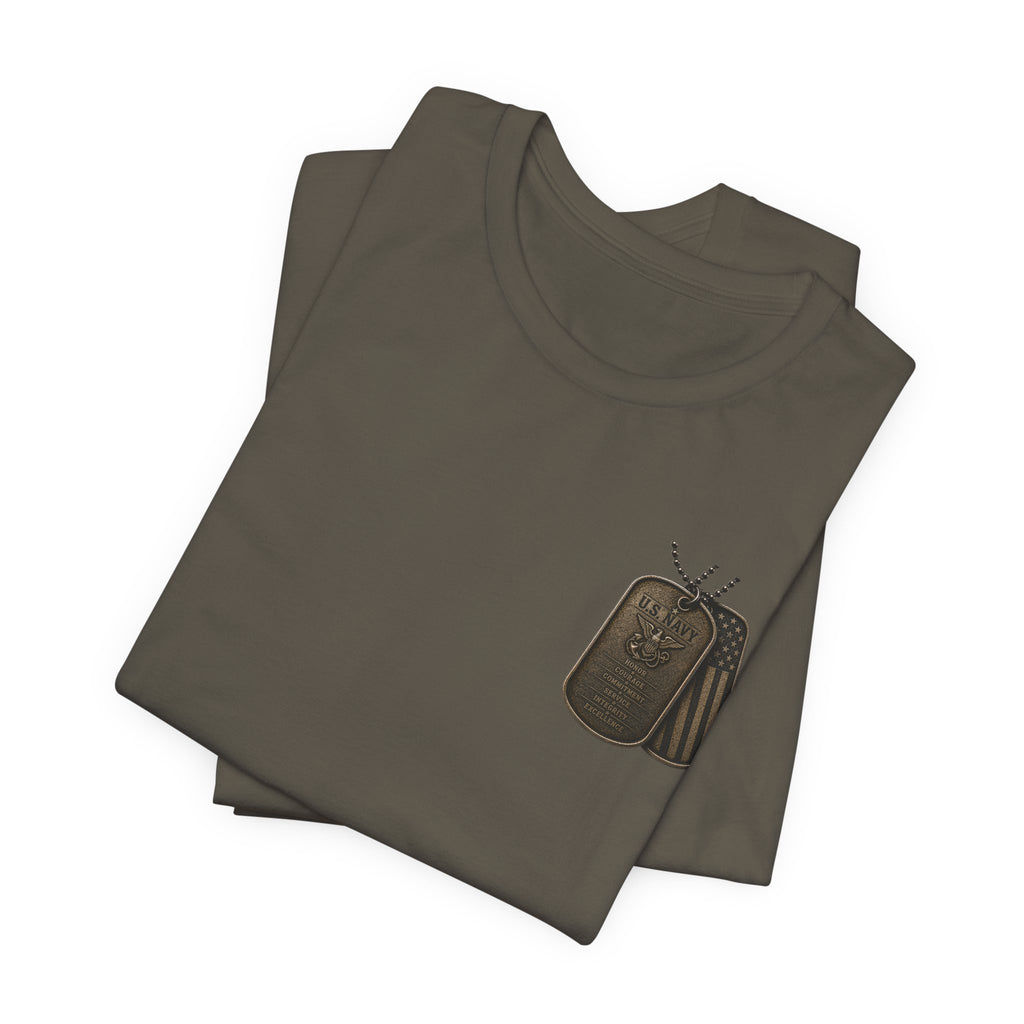 Navy Brothers of the Sea T-Shirt | Military Dog Tags Graphic