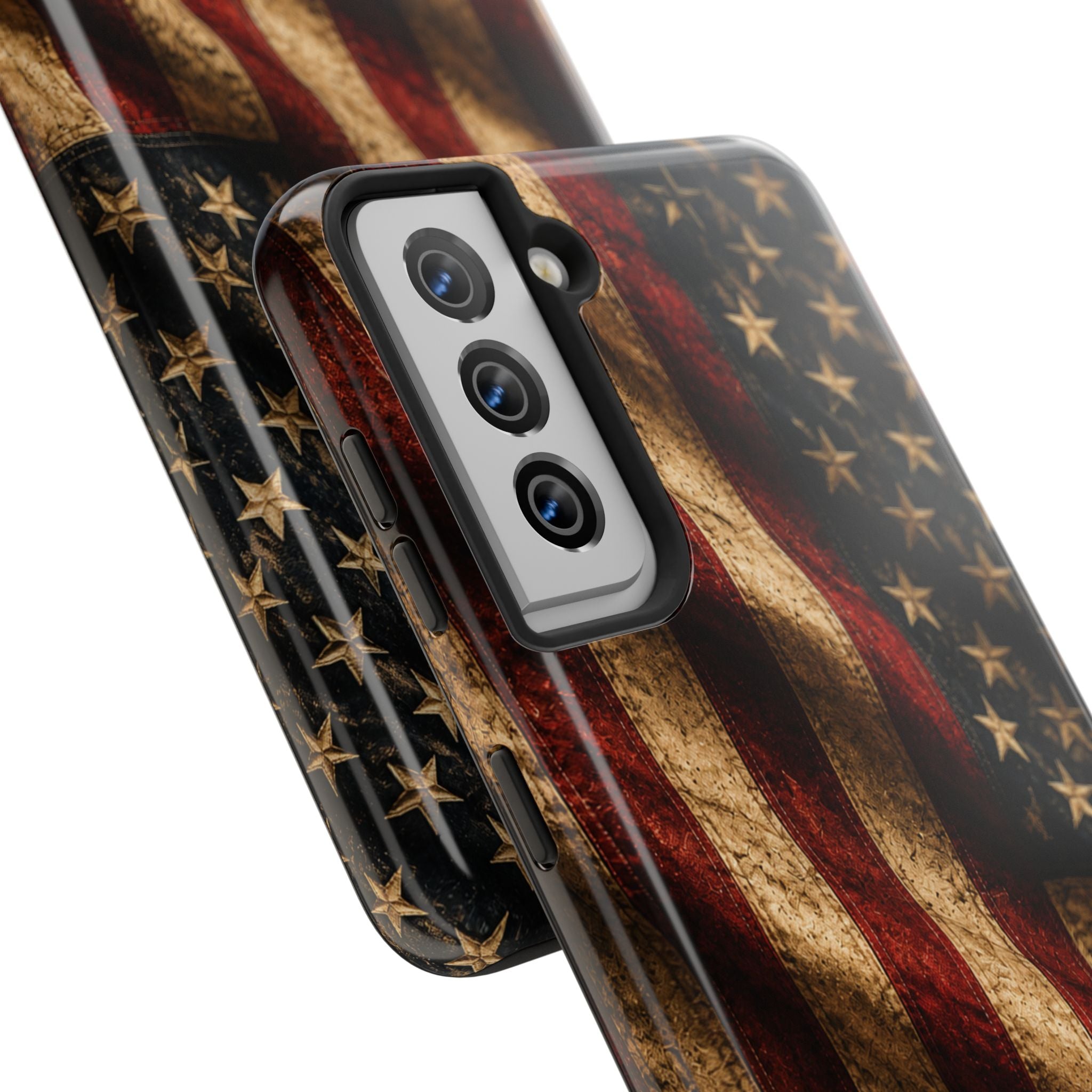 Distressed American Flag Tough Phone Case | Patriotic iPhone Cover