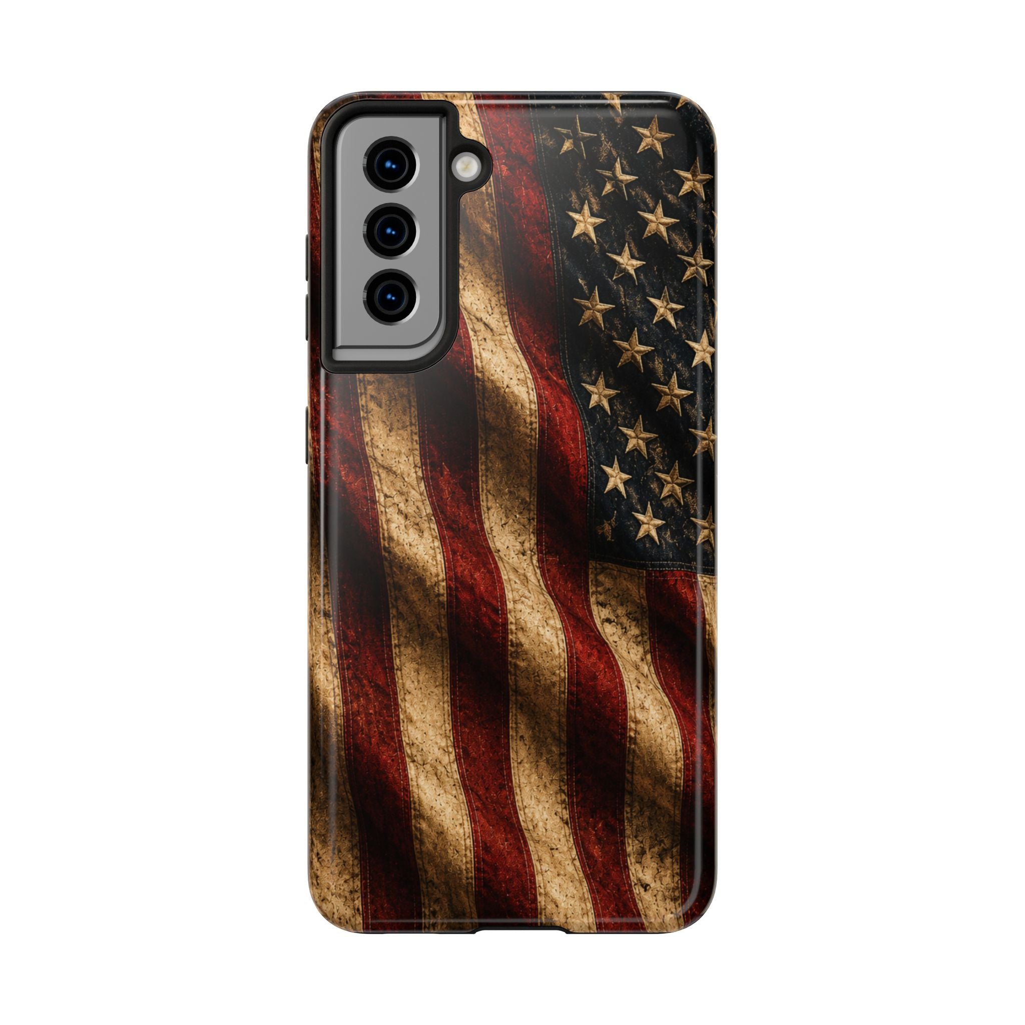 Distressed American Flag Tough Phone Case | Patriotic iPhone Cover