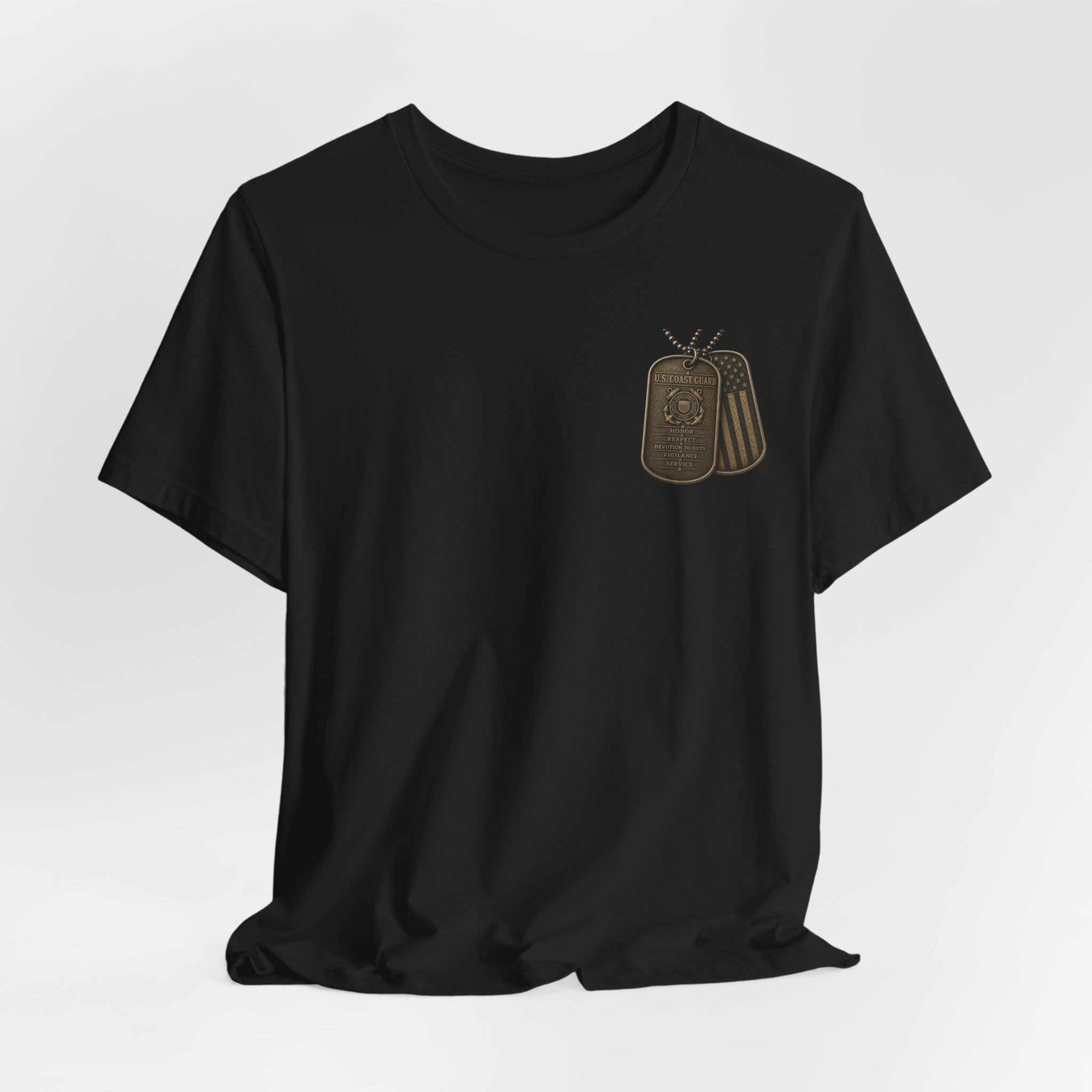 U.S. Coast Guard Veteran Tee | Dog Tags Graphic T-Shirt