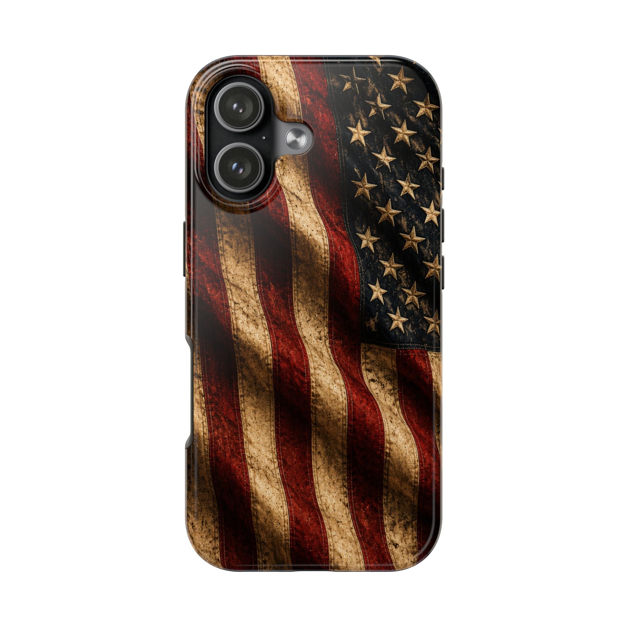 Distressed American Flag Tough Phone Case | Patriotic iPhone Cover