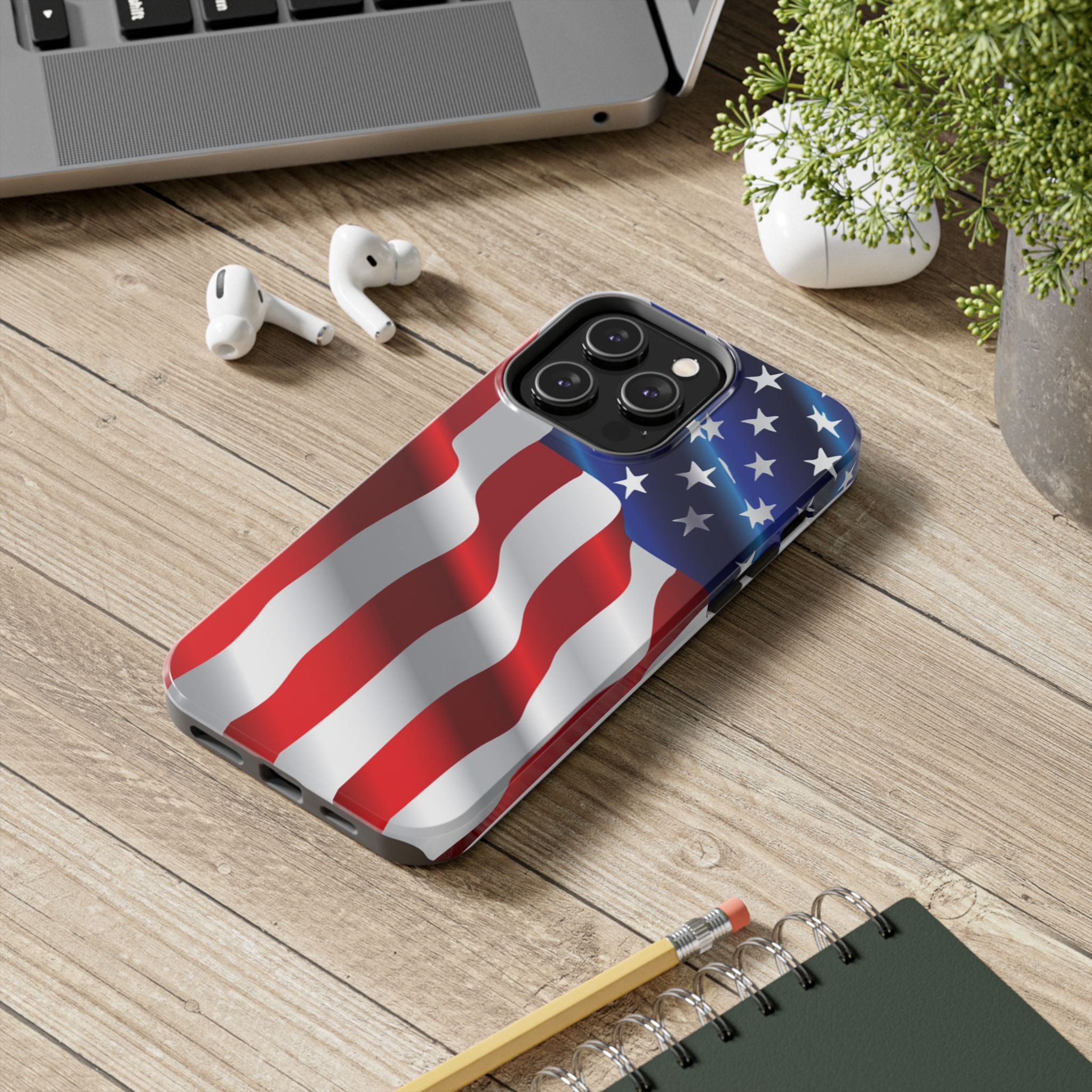 American Flag Tough Phone Case — Patriotic Protective Phone Cover