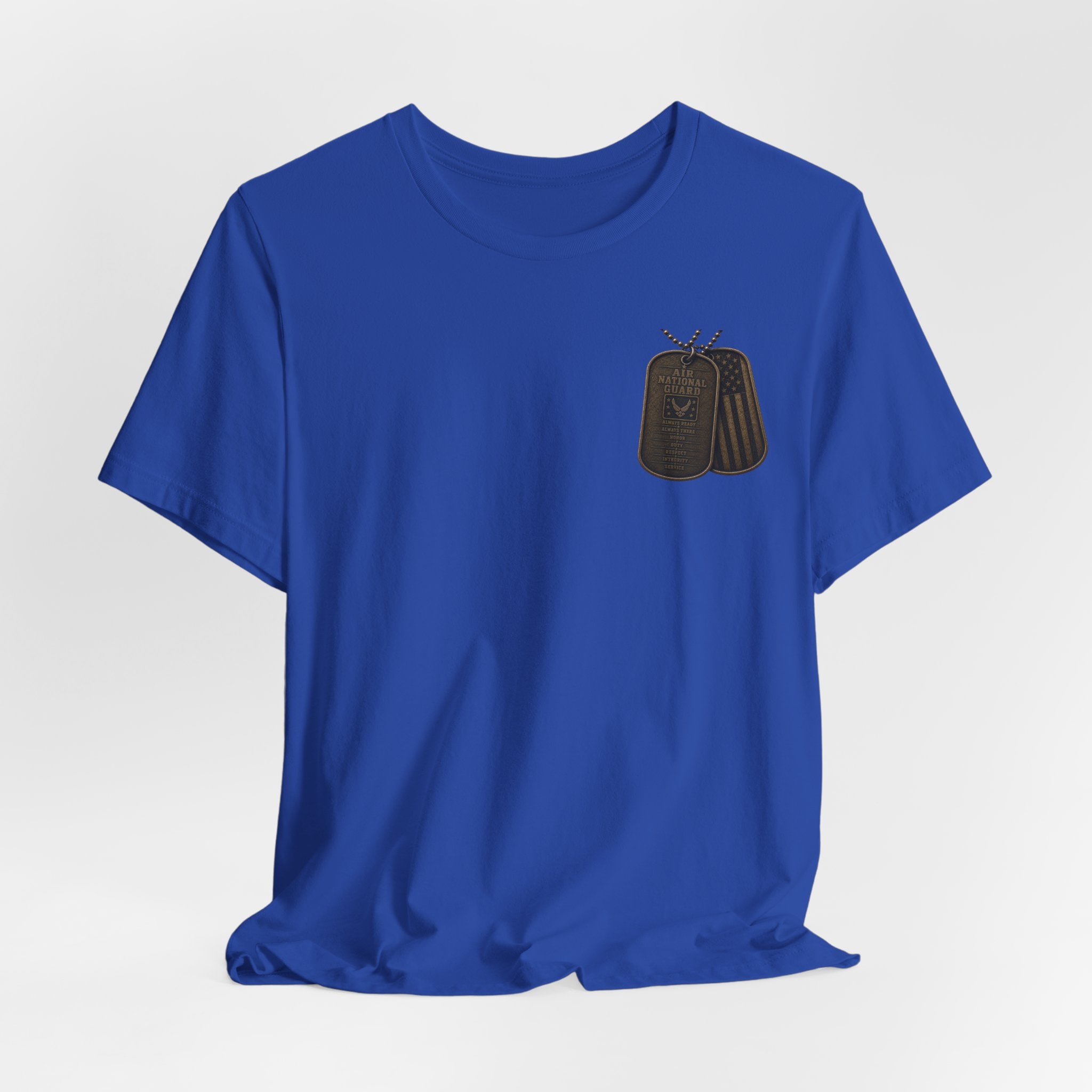 Air National Guard Graphic Tee — Military Dog Tags Veteran Tribute T-Shirt
