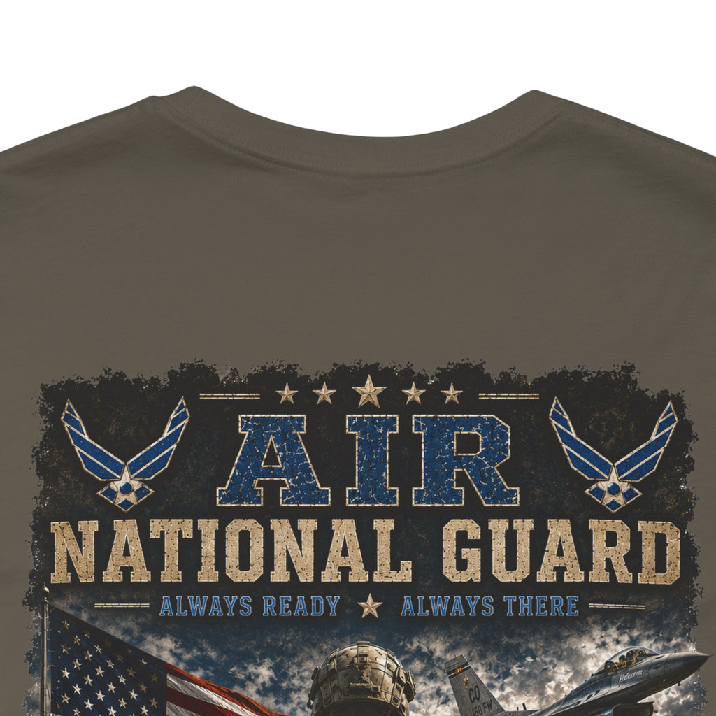 Air National Guard Graphic Tee — Military Dog Tags Veteran Tribute T-Shirt