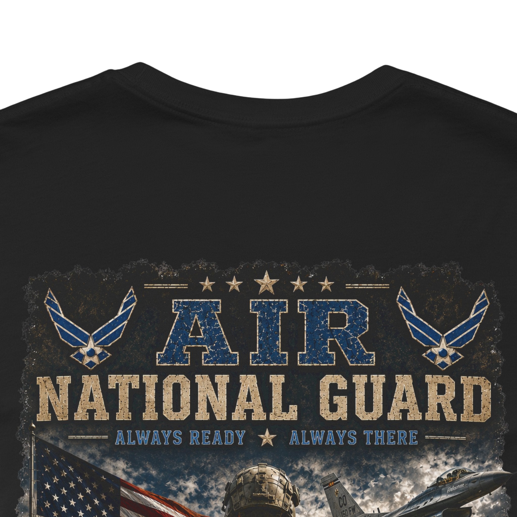 Air National Guard Graphic Tee — Military Dog Tags Veteran Tribute T-Shirt