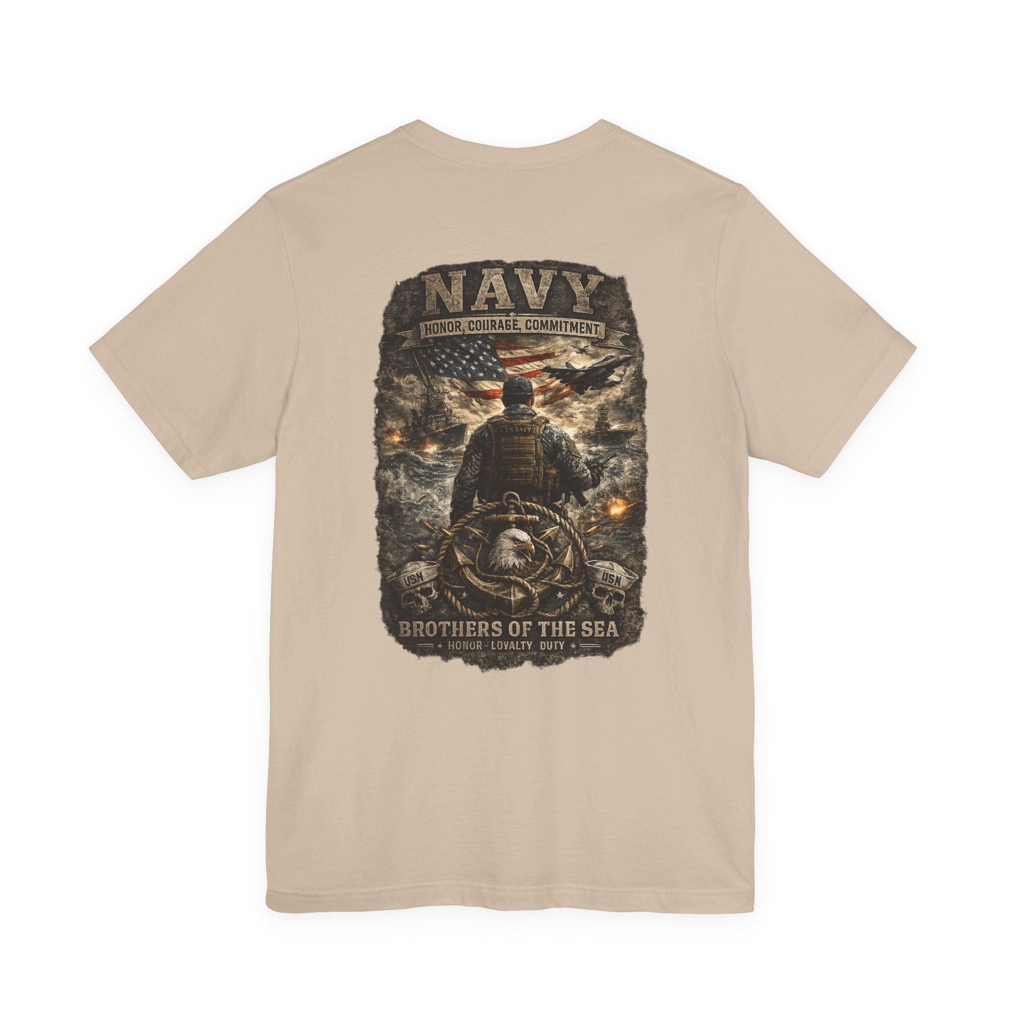 Navy Brothers of the Sea T-Shirt | Military Dog Tags Graphic