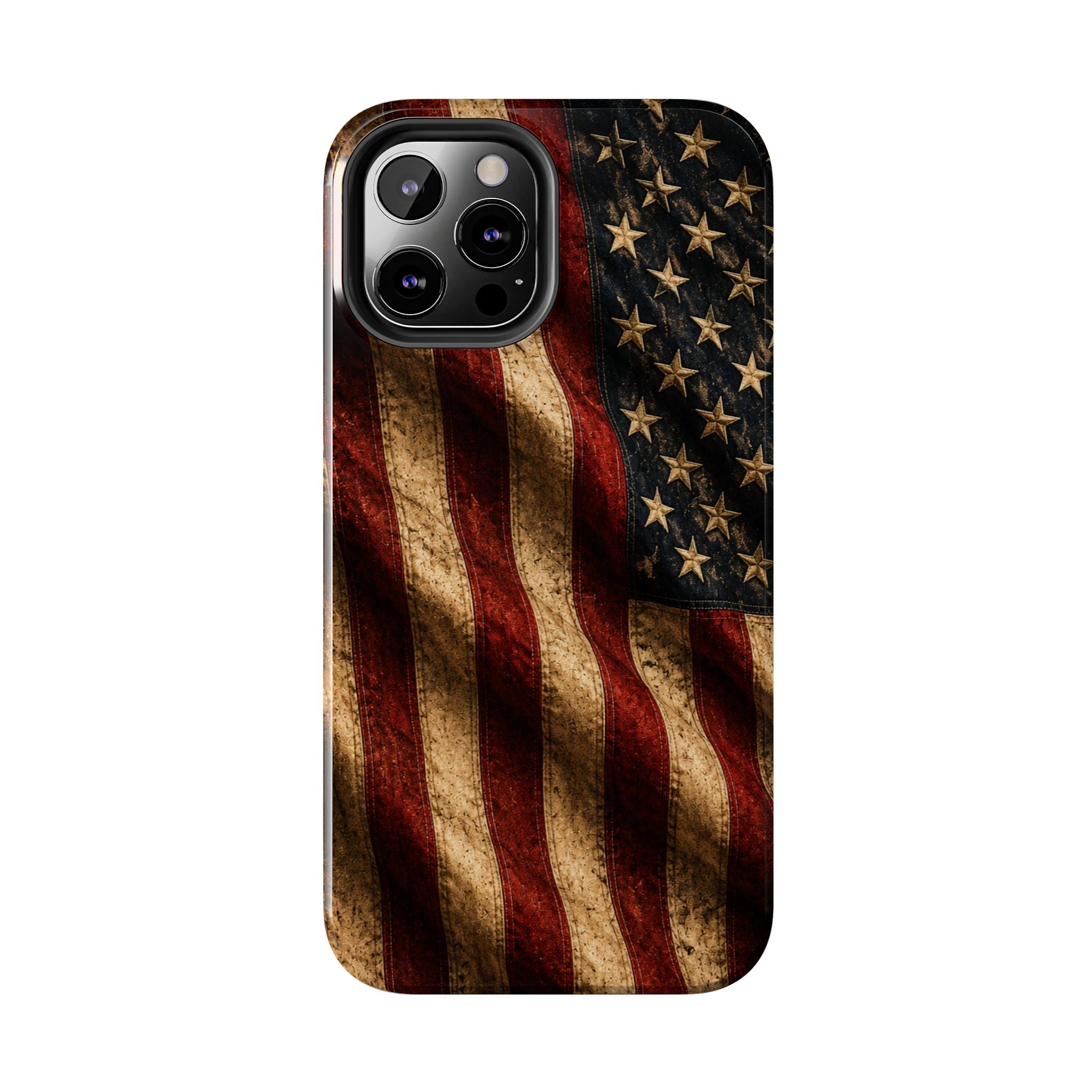 Distressed American Flag Tough Phone Case | Patriotic iPhone Cover
