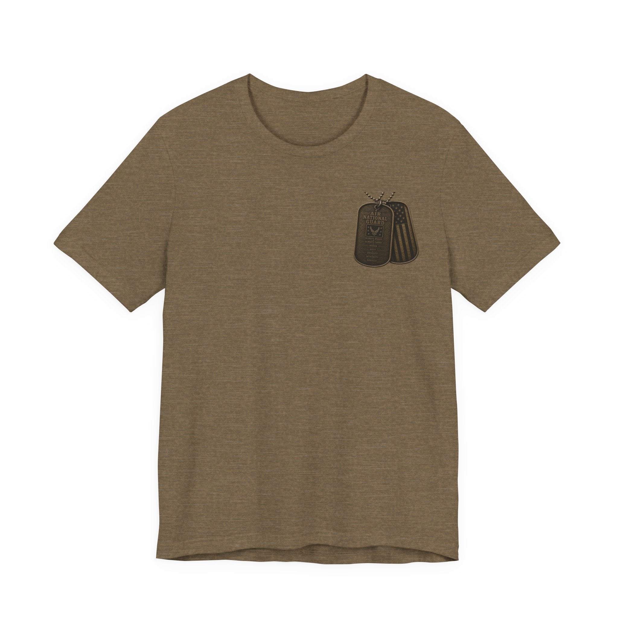 Air National Guard Graphic Tee — Military Dog Tags Veteran Tribute T-Shirt