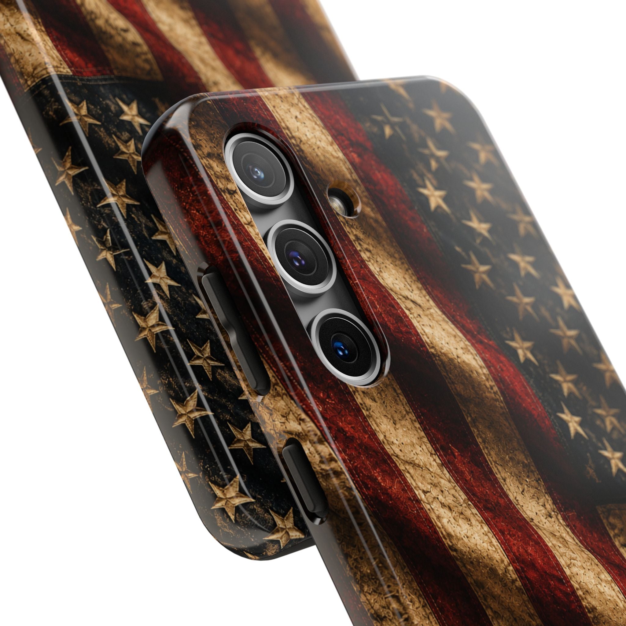 Distressed American Flag Tough Phone Case | Patriotic iPhone Cover
