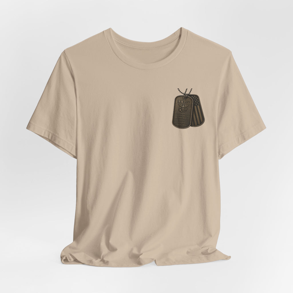Navy Brothers of the Sea T-Shirt | Military Dog Tags Graphic