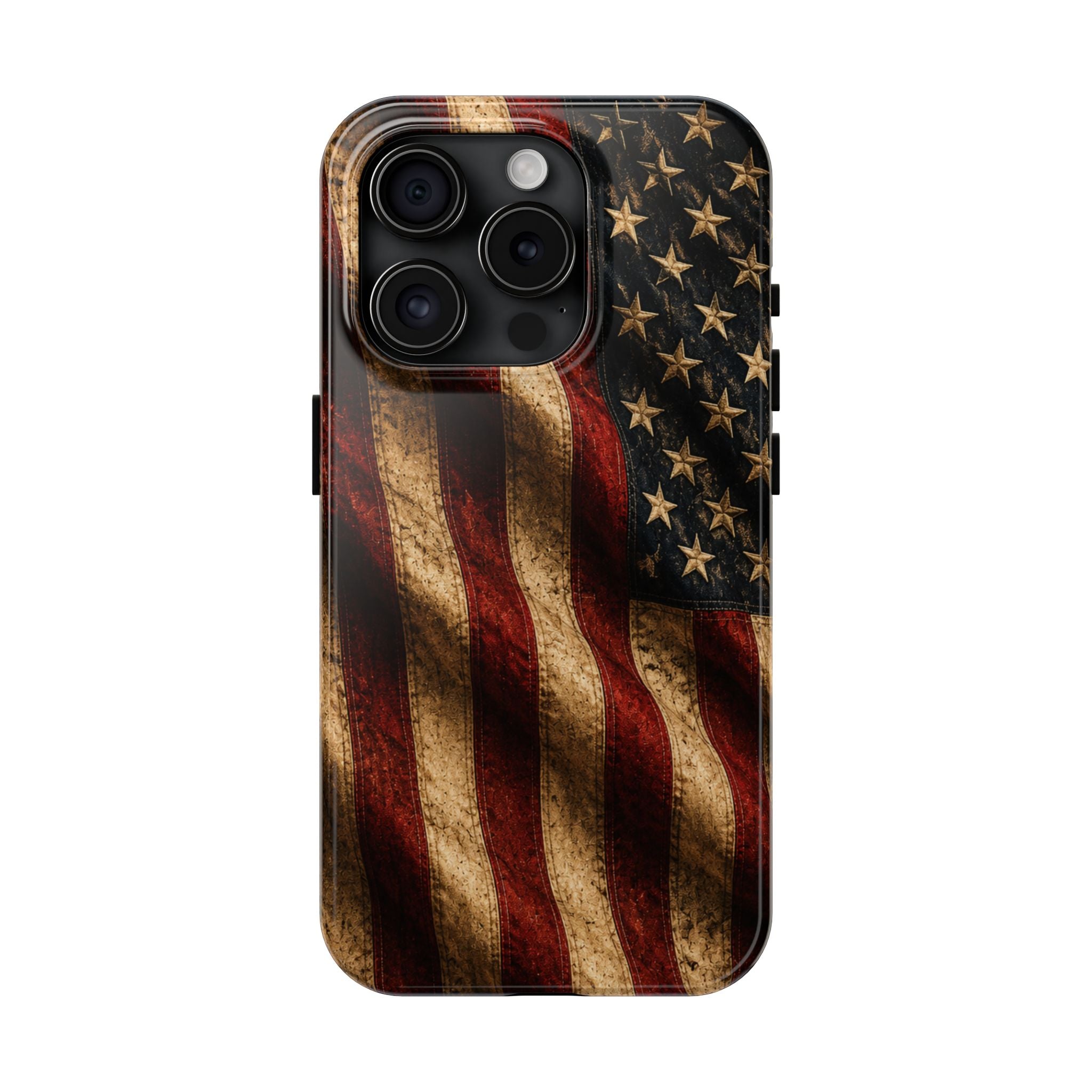 Distressed American Flag Tough Phone Case | Patriotic iPhone Cover