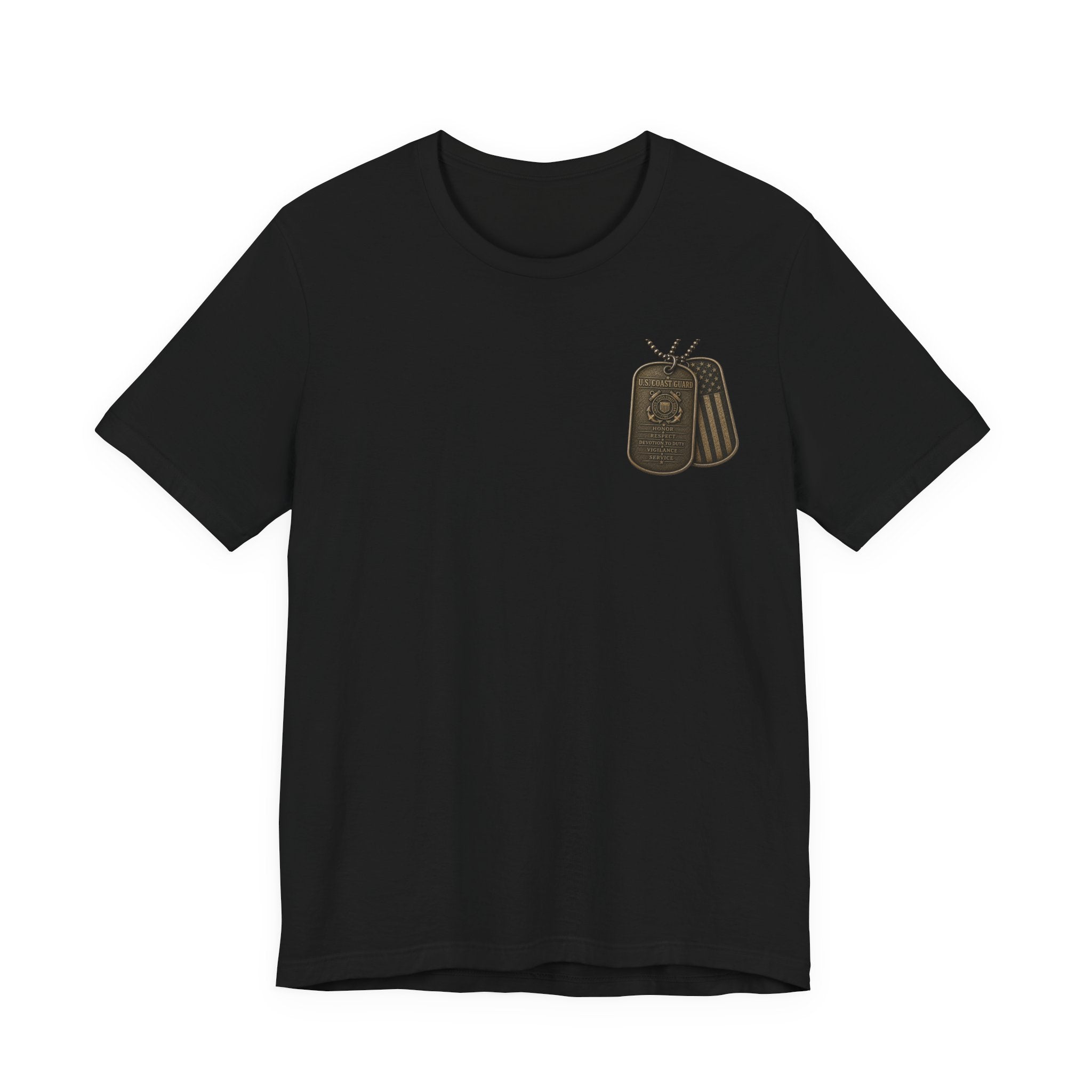 U.S. Coast Guard Veteran Tee | Dog Tags Graphic T-Shirt