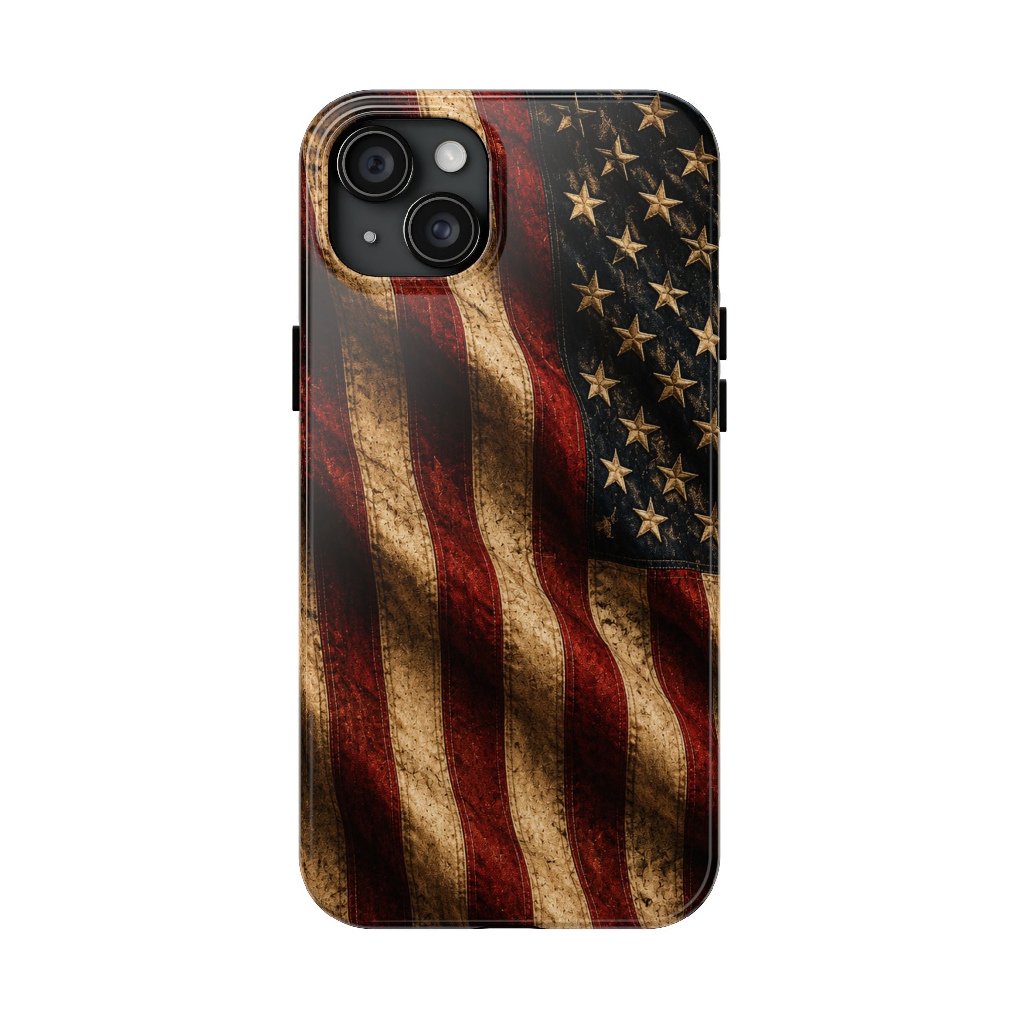 Distressed American Flag Tough Phone Case | Patriotic iPhone Cover