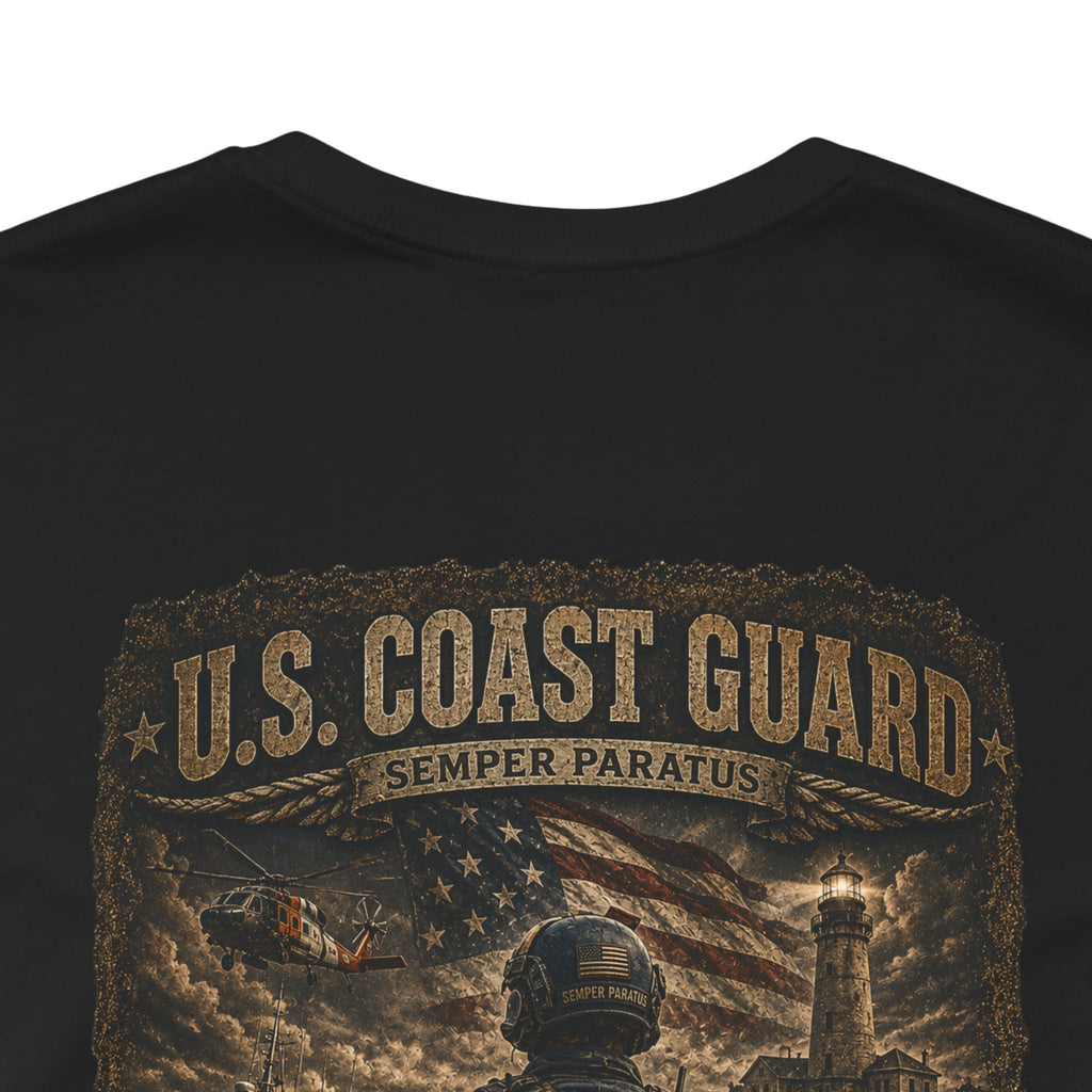 U.S. Coast Guard Veteran Tee | Dog Tags Graphic T-Shirt