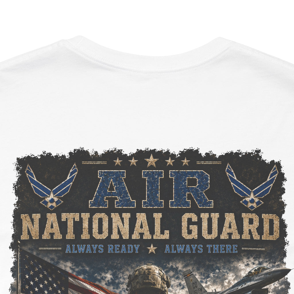Air National Guard Graphic Tee — Military Dog Tags Veteran Tribute T-Shirt