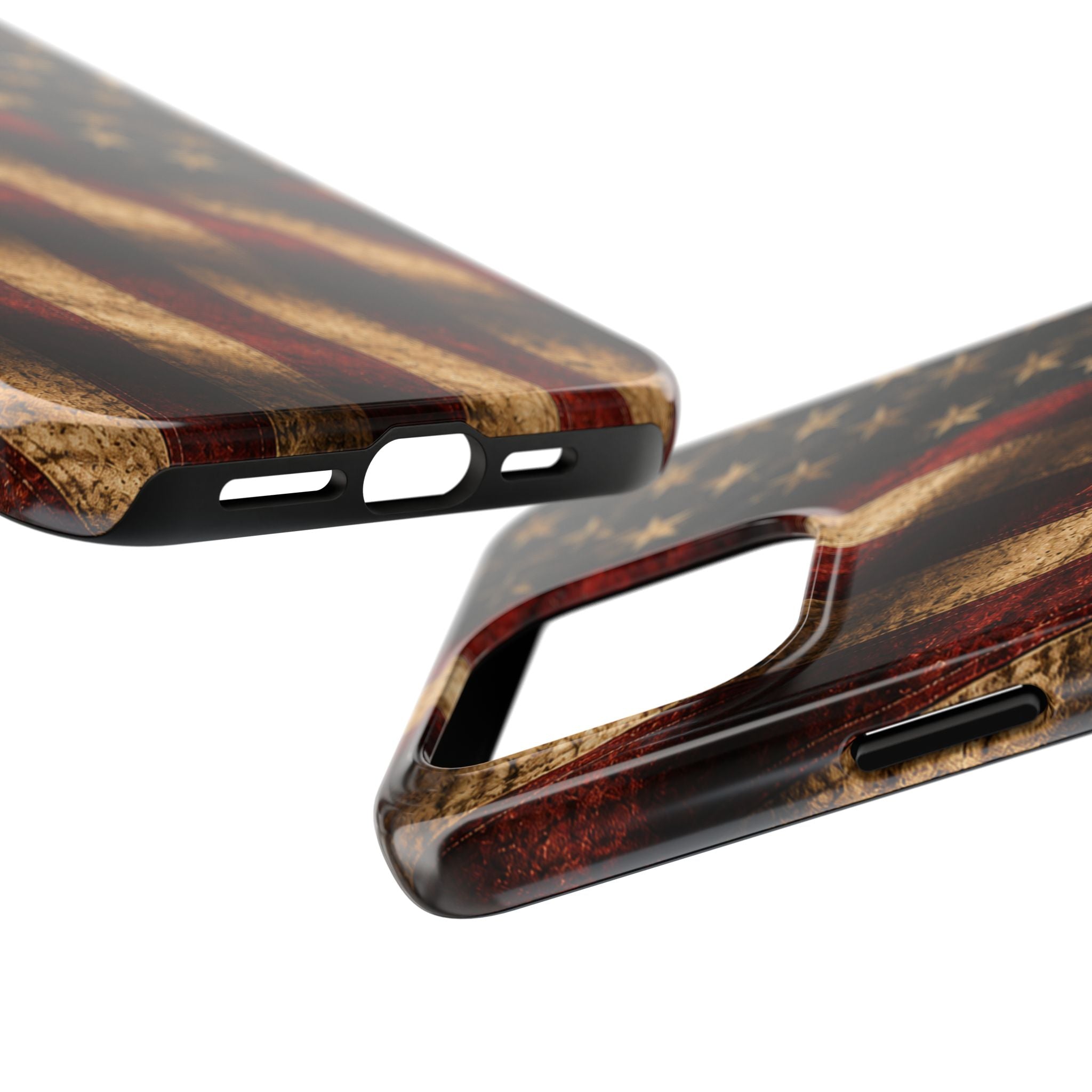Distressed American Flag Tough Phone Case | Patriotic iPhone Cover