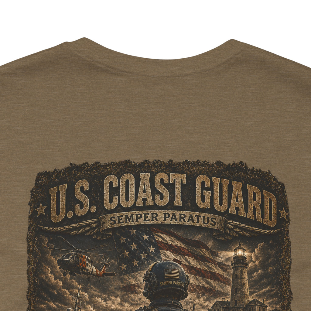 U.S. Coast Guard Veteran Tee | Dog Tags Graphic T-Shirt