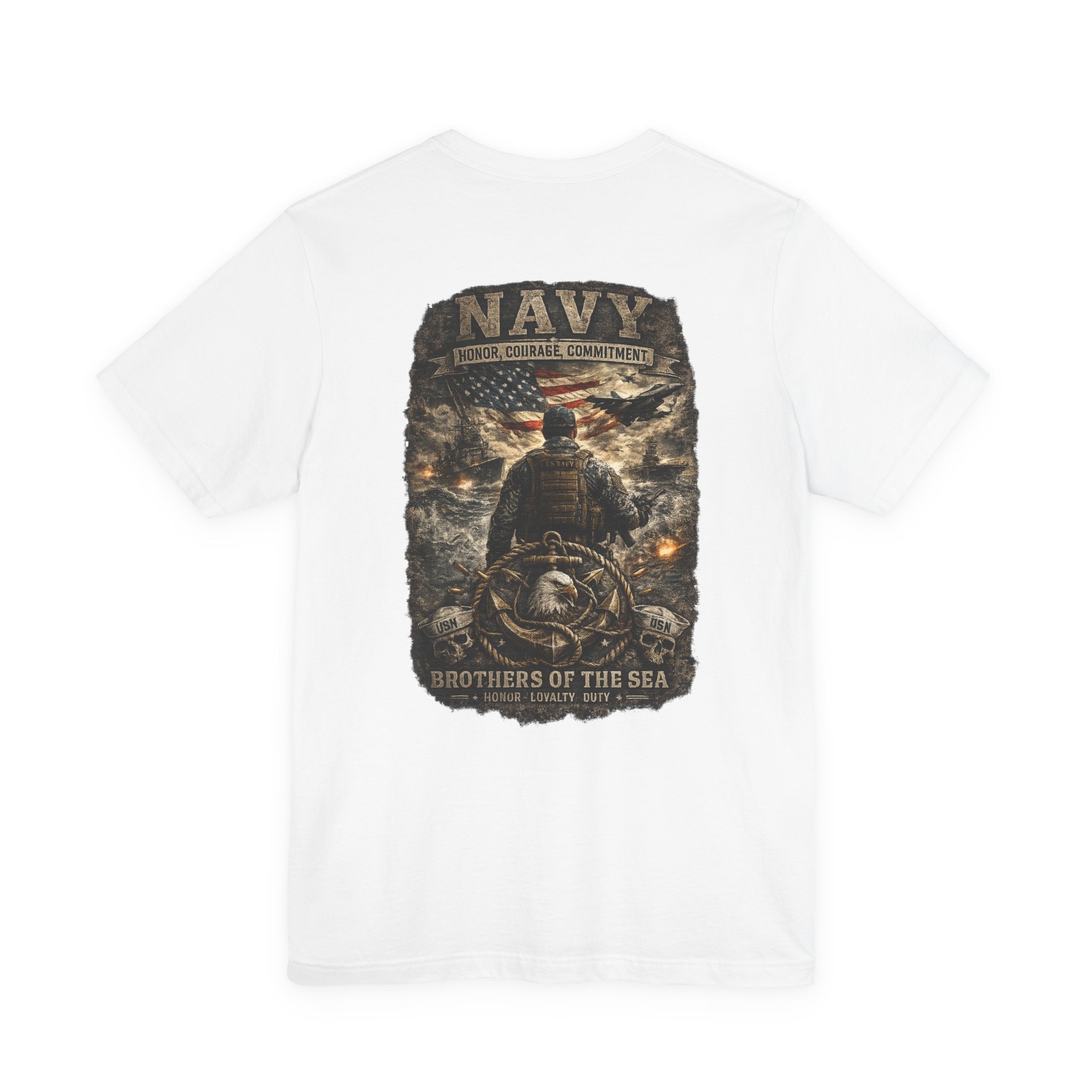 Navy Brothers of the Sea T-Shirt | Military Dog Tags Graphic