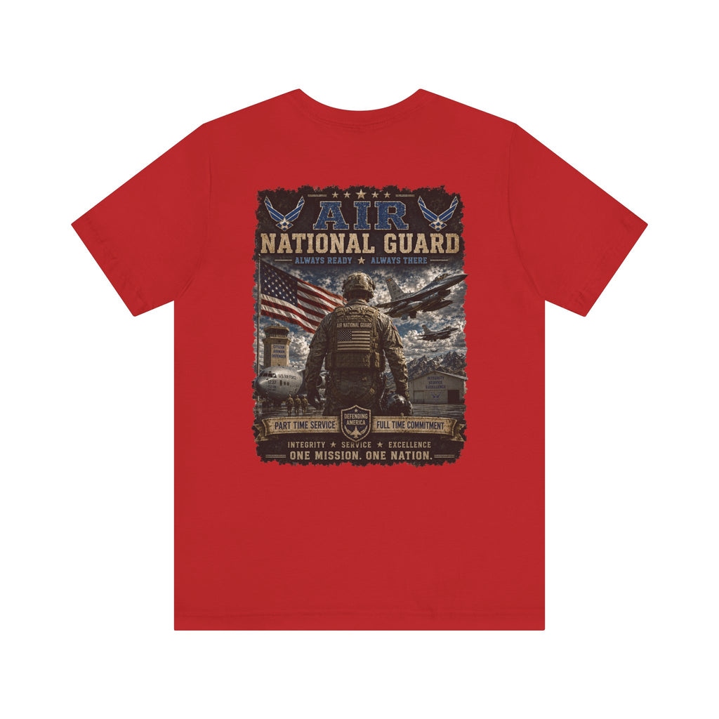 Air National Guard Graphic Tee — Military Dog Tags Veteran Tribute T-Shirt
