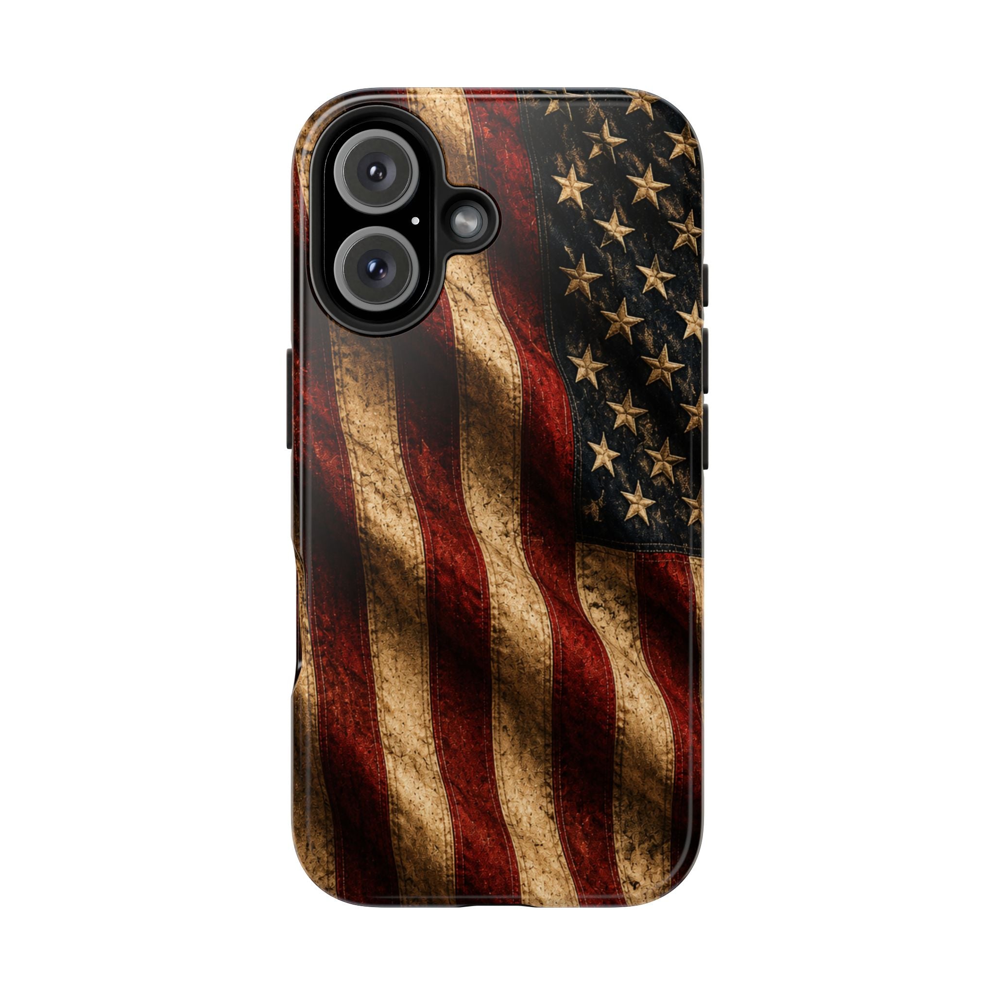 Distressed American Flag Tough Phone Case | Patriotic iPhone Cover