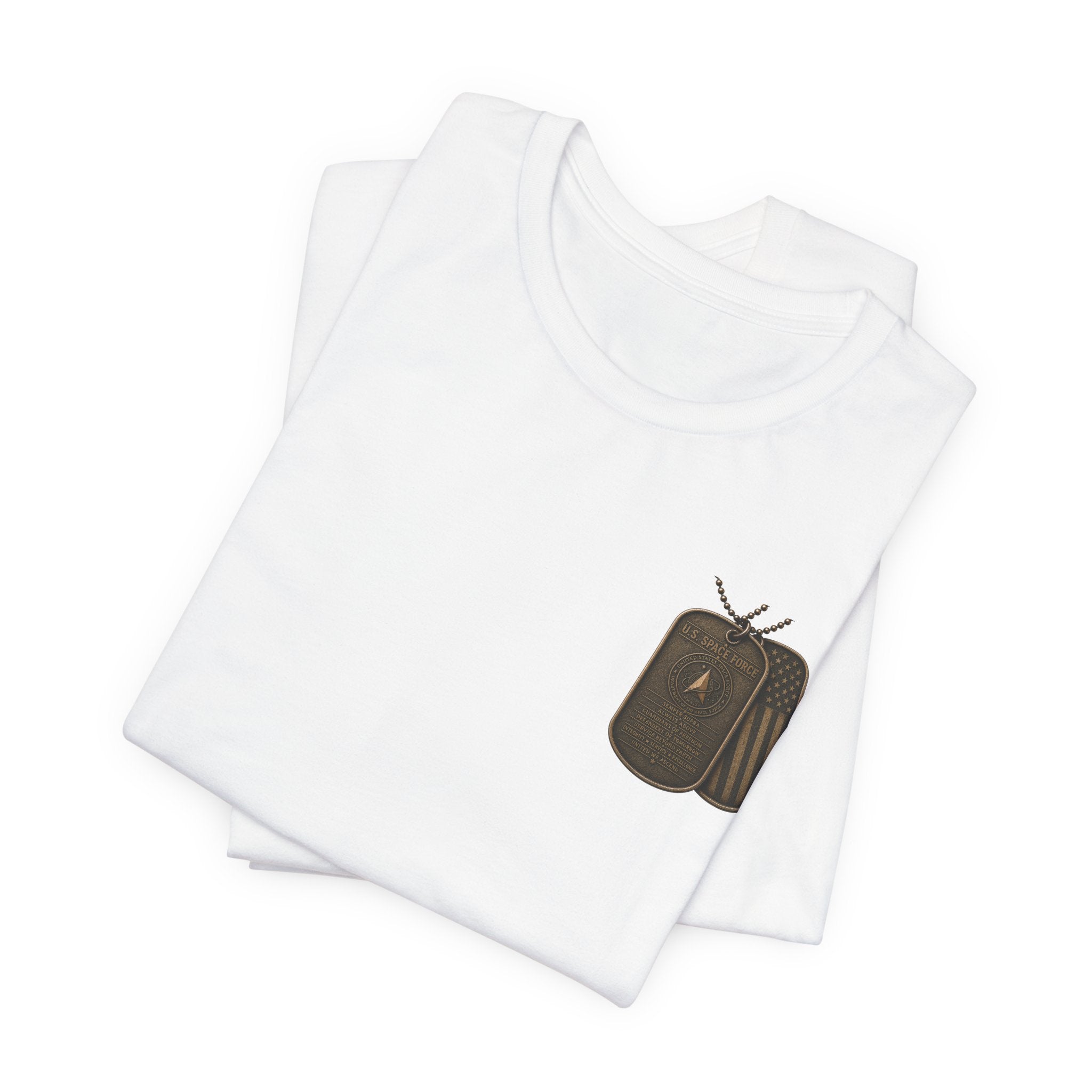 Space Force Graphic Tee — Military Dog Tags T-Shirt