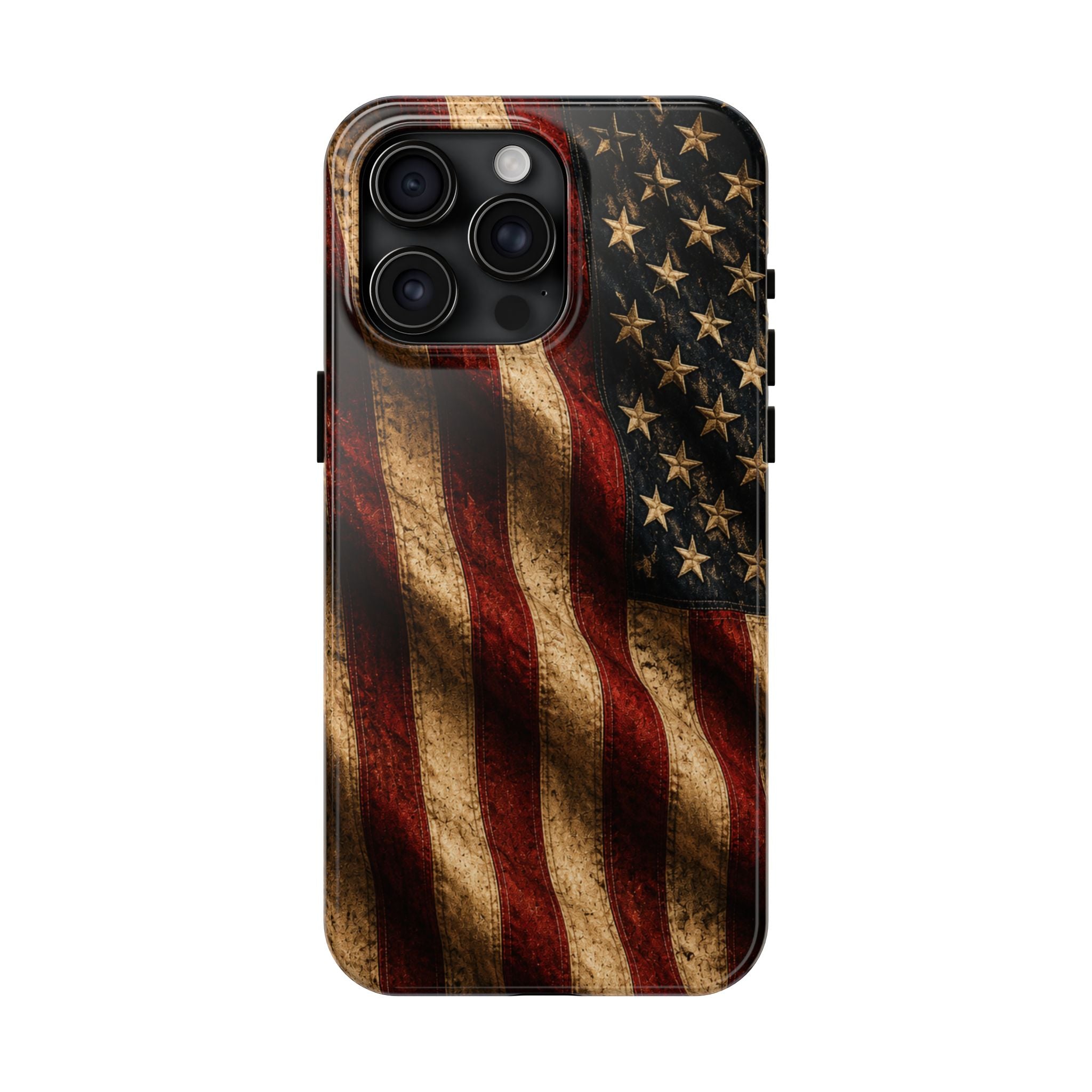 Distressed American Flag Tough Phone Case | Patriotic iPhone Cover