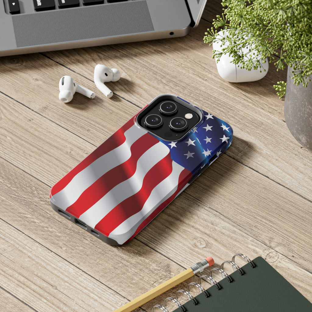 American Flag Tough Phone Case — Patriotic Protective Phone Cover