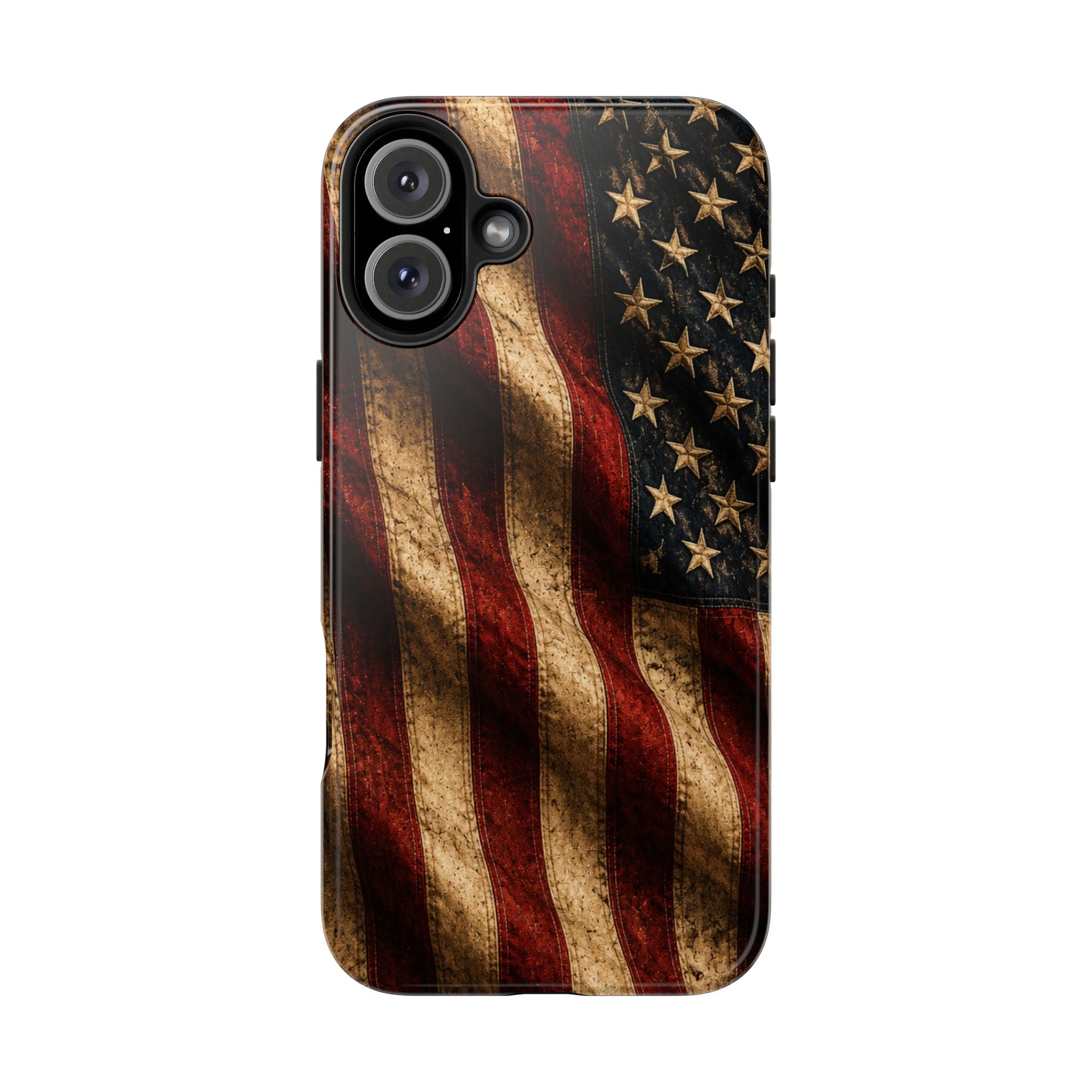 Distressed American Flag Tough Phone Case | Patriotic iPhone Cover