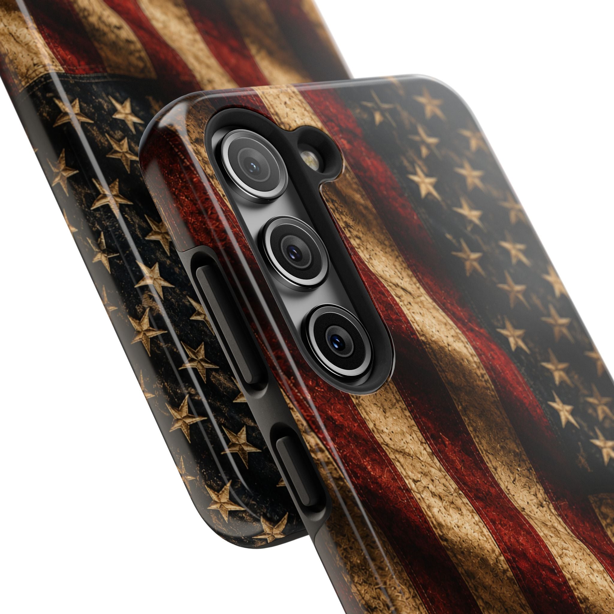 Distressed American Flag Tough Phone Case | Patriotic iPhone Cover