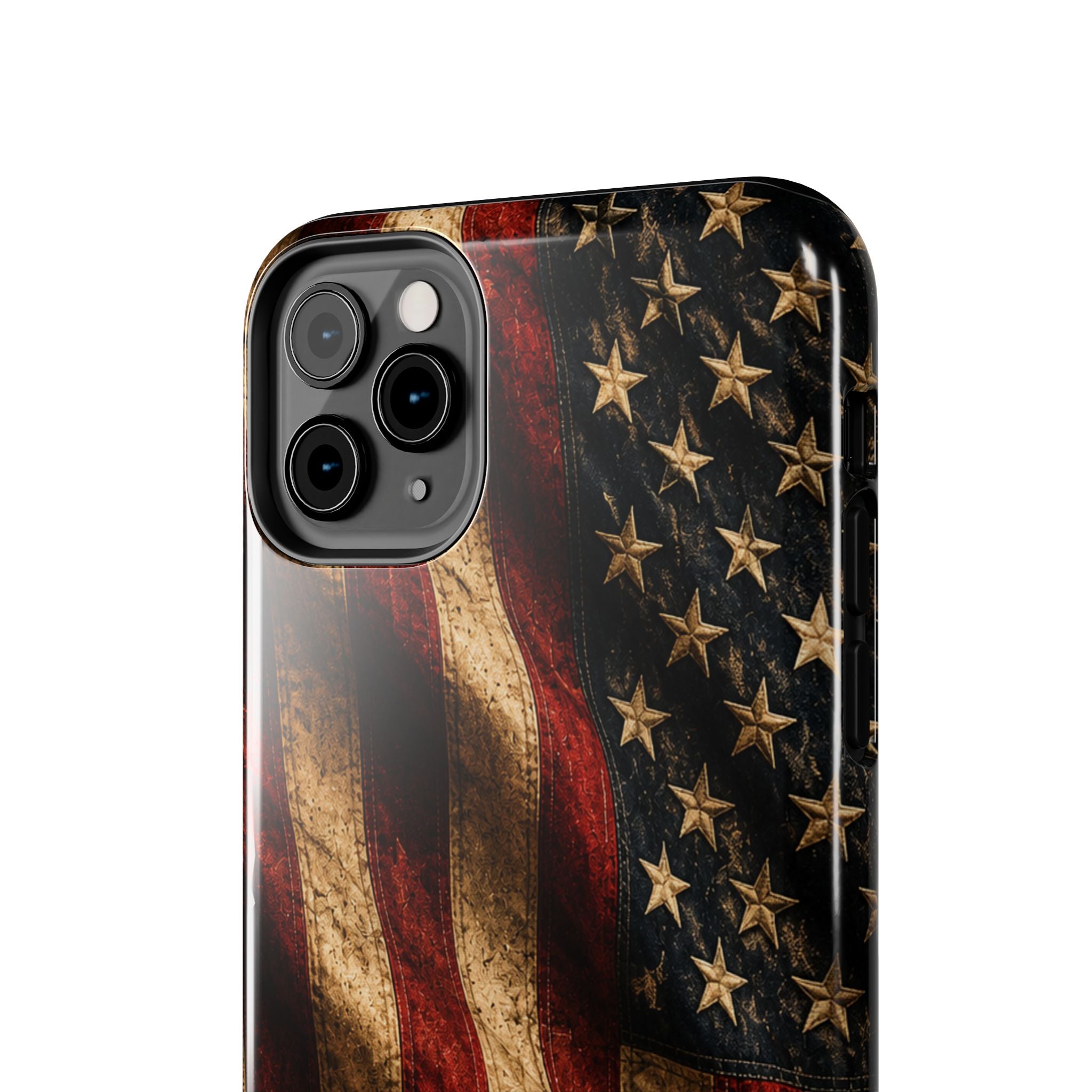 Distressed American Flag Tough Phone Case | Patriotic iPhone Cover