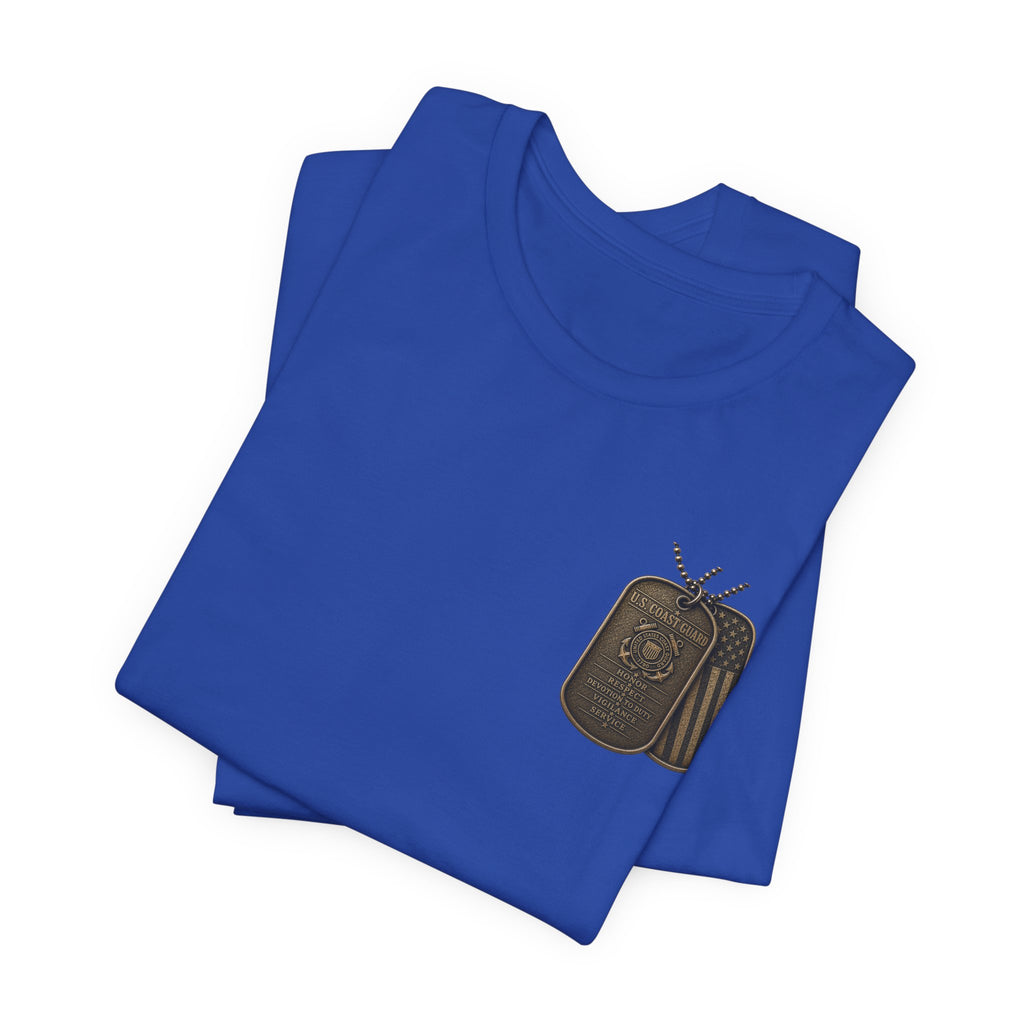 U.S. Coast Guard Veteran Tee | Dog Tags Graphic T-Shirt