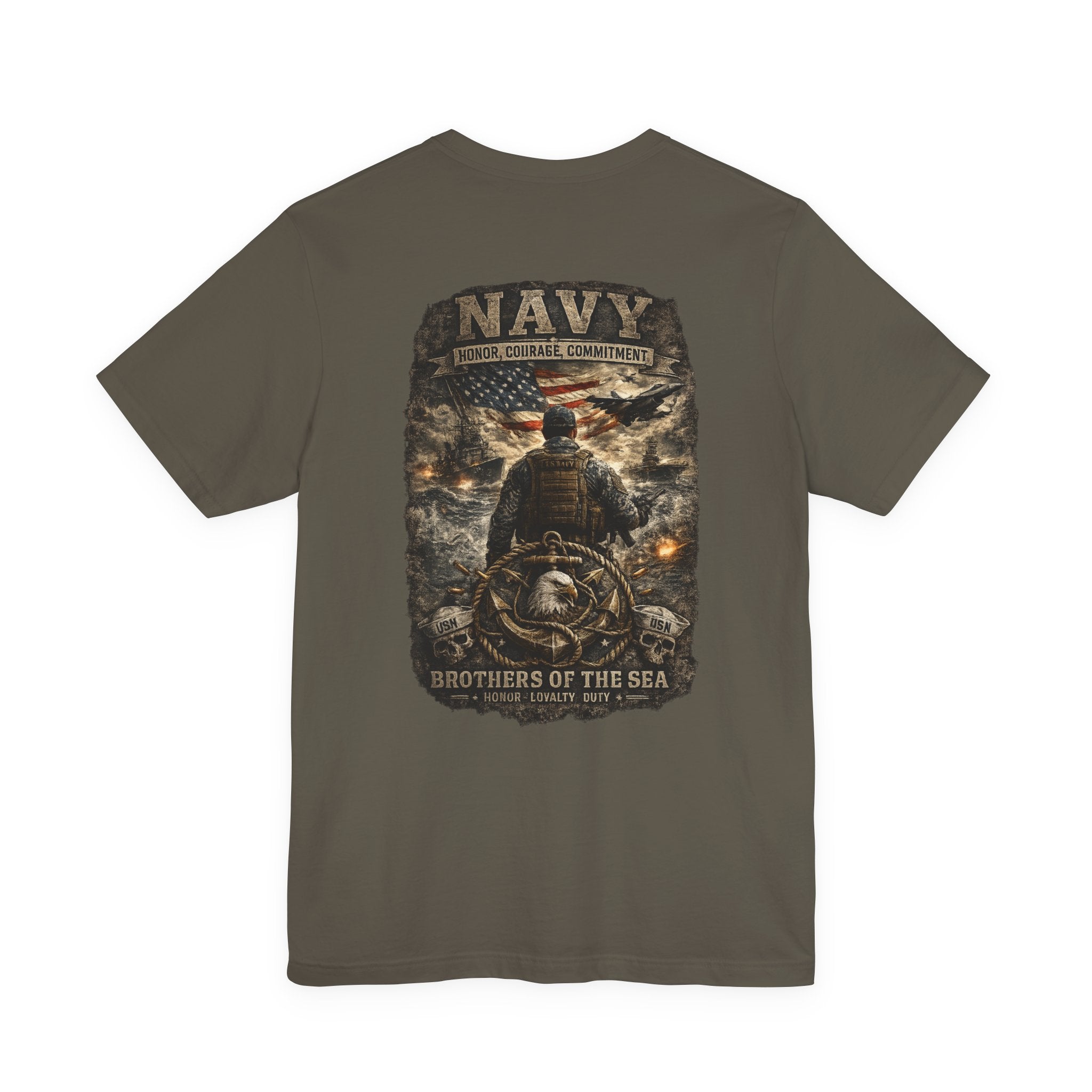 Navy Brothers of the Sea T-Shirt | Military Dog Tags Graphic