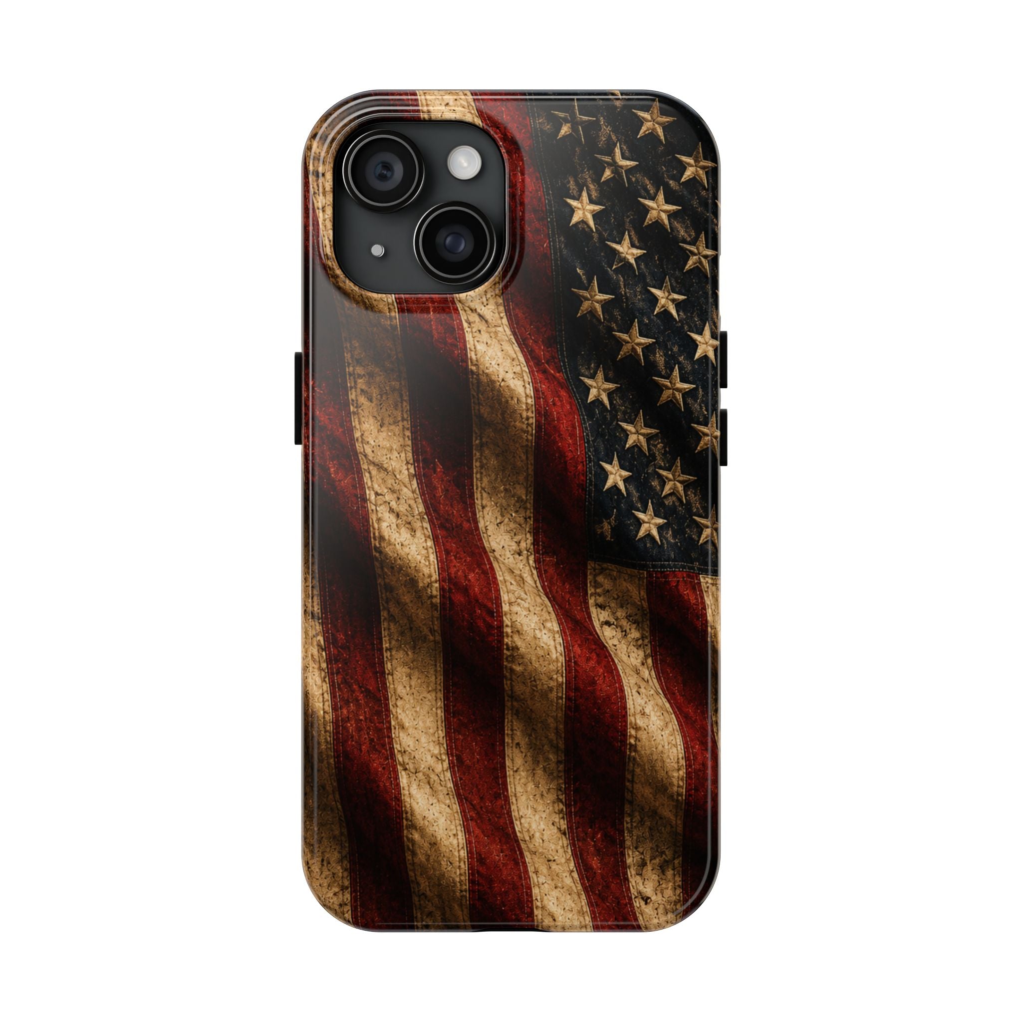 Distressed American Flag Tough Phone Case | Patriotic iPhone Cover