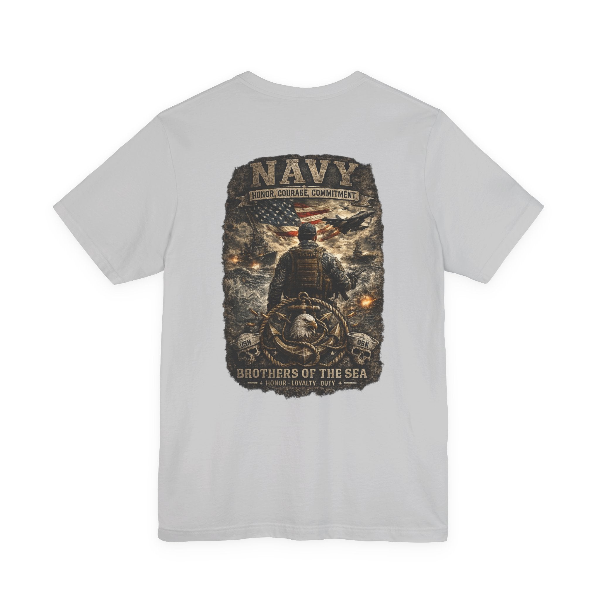 Navy Brothers of the Sea T-Shirt | Military Dog Tags Graphic